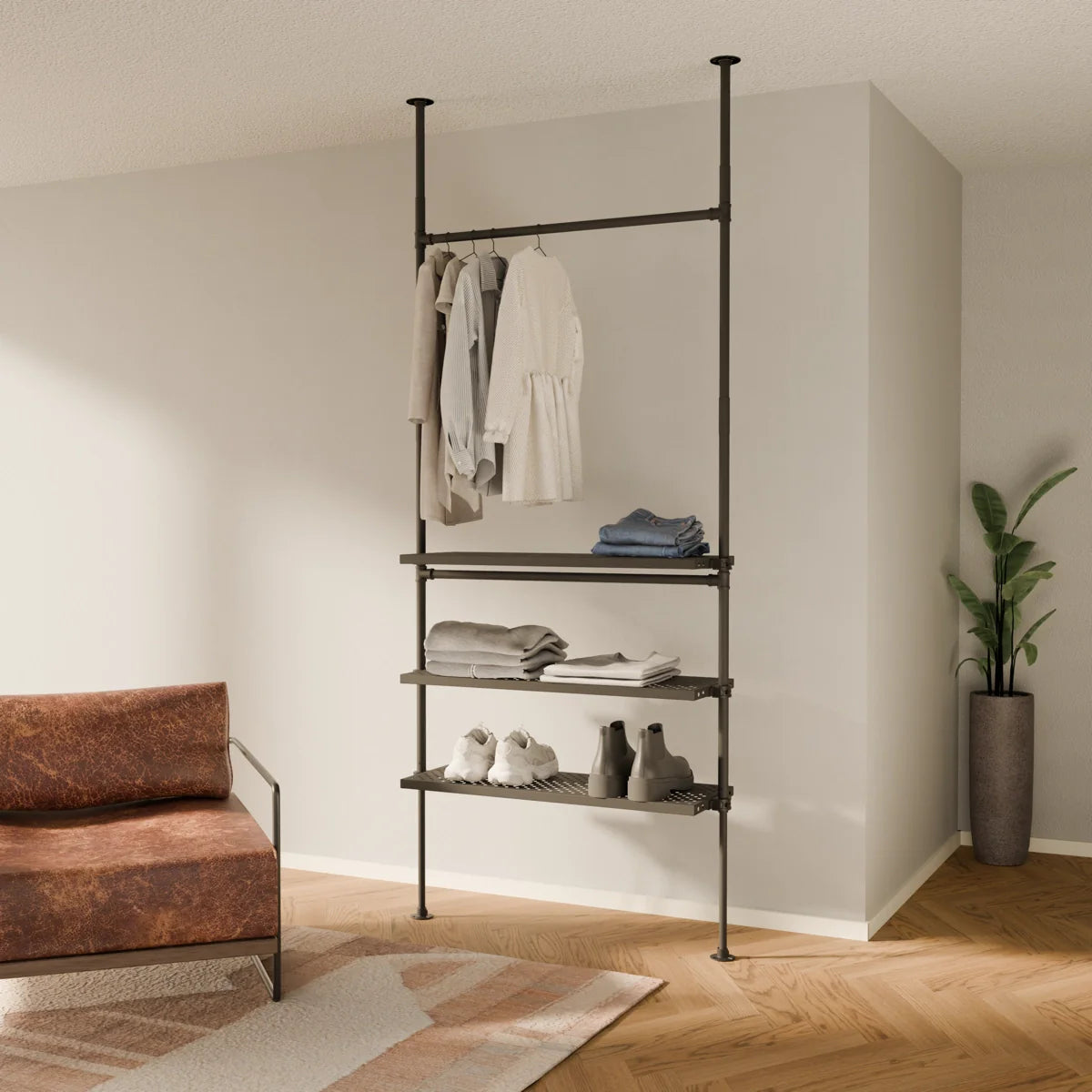 PAMO LOFT 1 METAL clothes rail system
