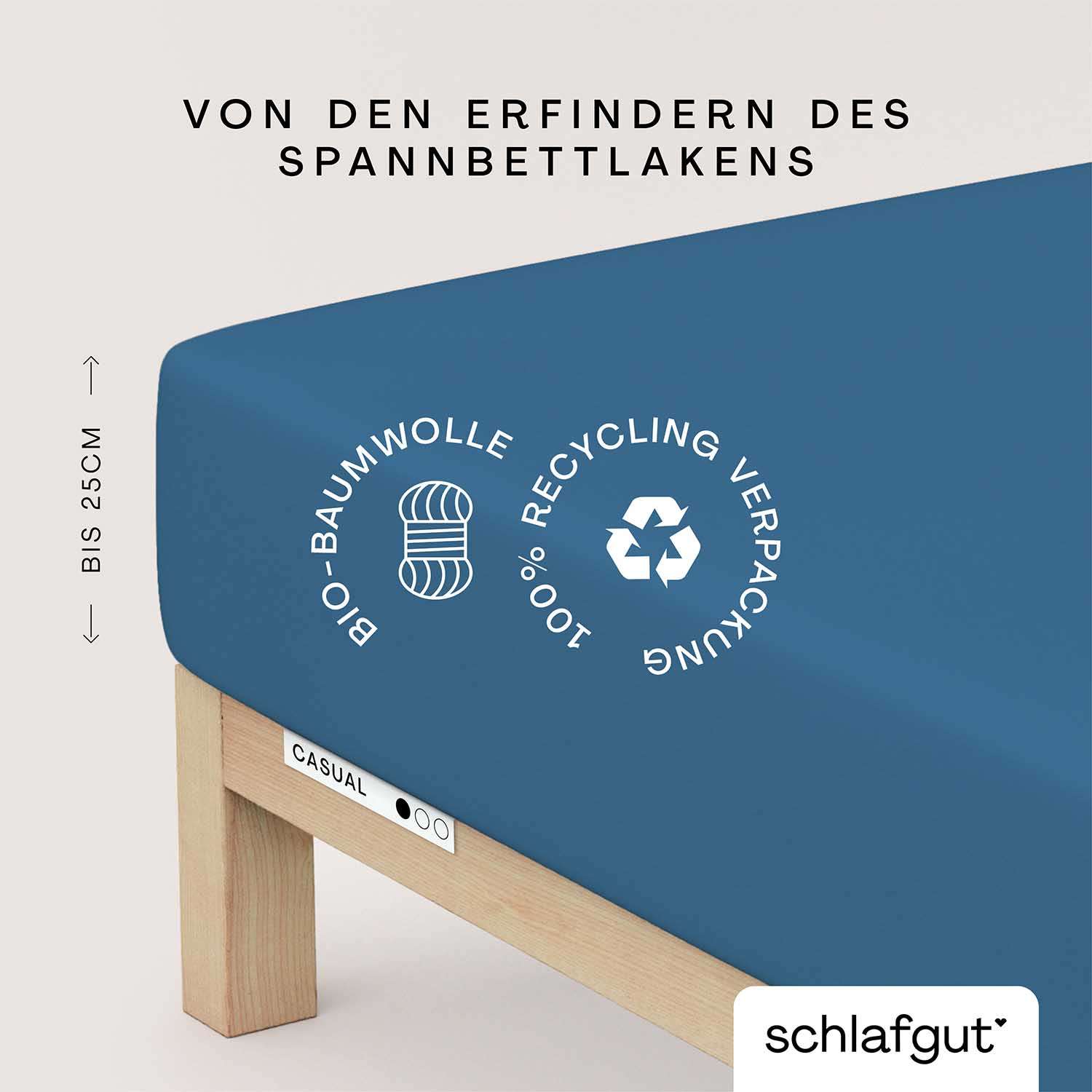 SCHLAFGUT Spannbettlaken CASUAL