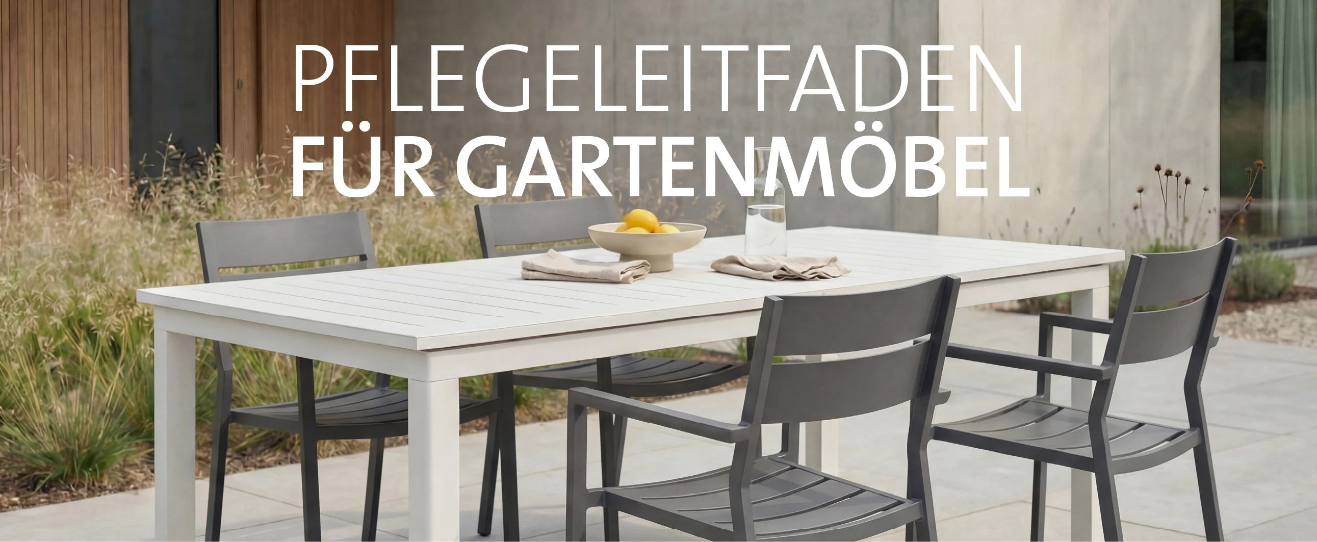 Pflegeleitfaden für Gartenmöbel