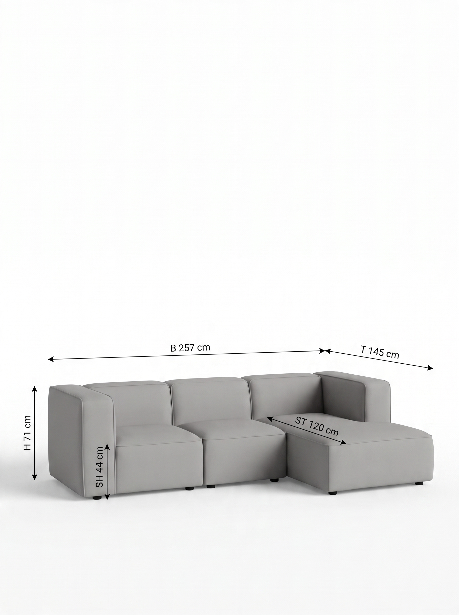 Faee canapé d'angle modulaire FLYNNA