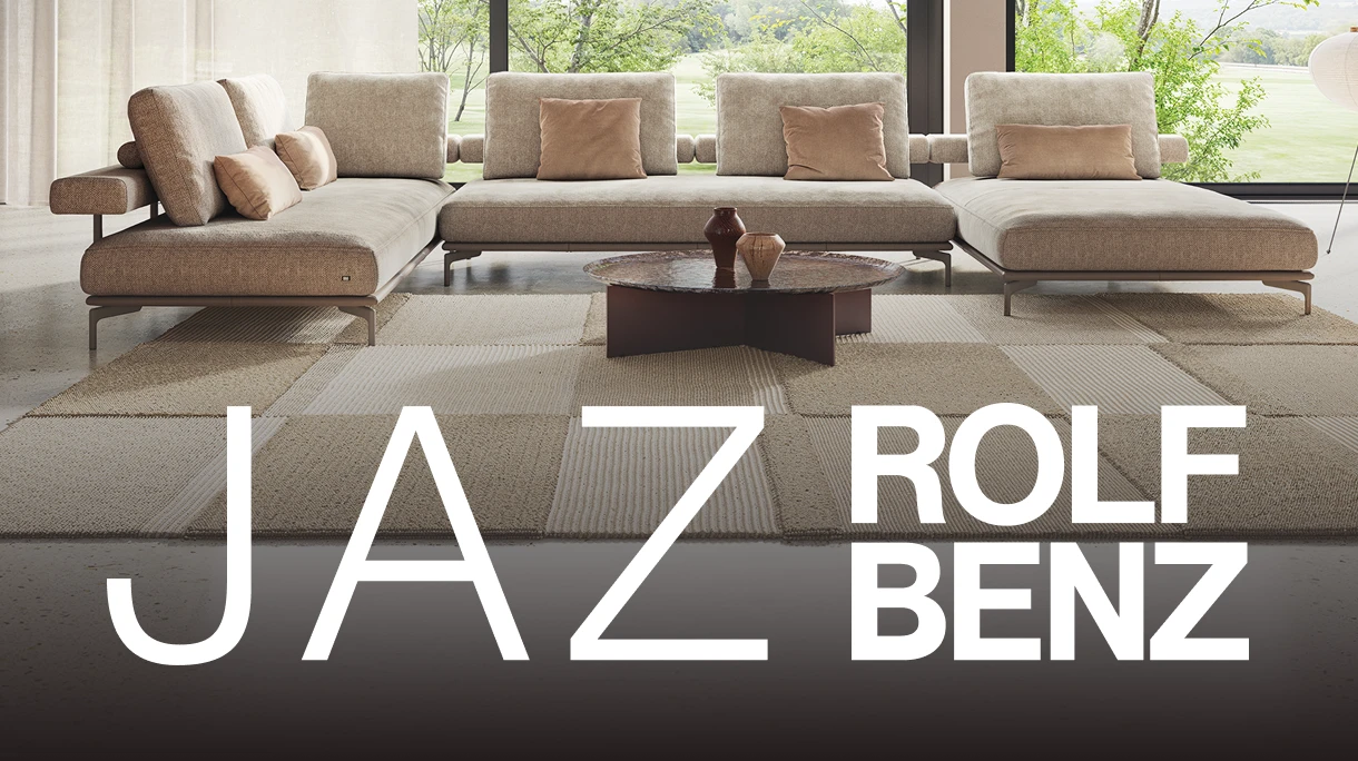 JAZ von ROLF BENZ &ndash; Sofa im Wohnraum