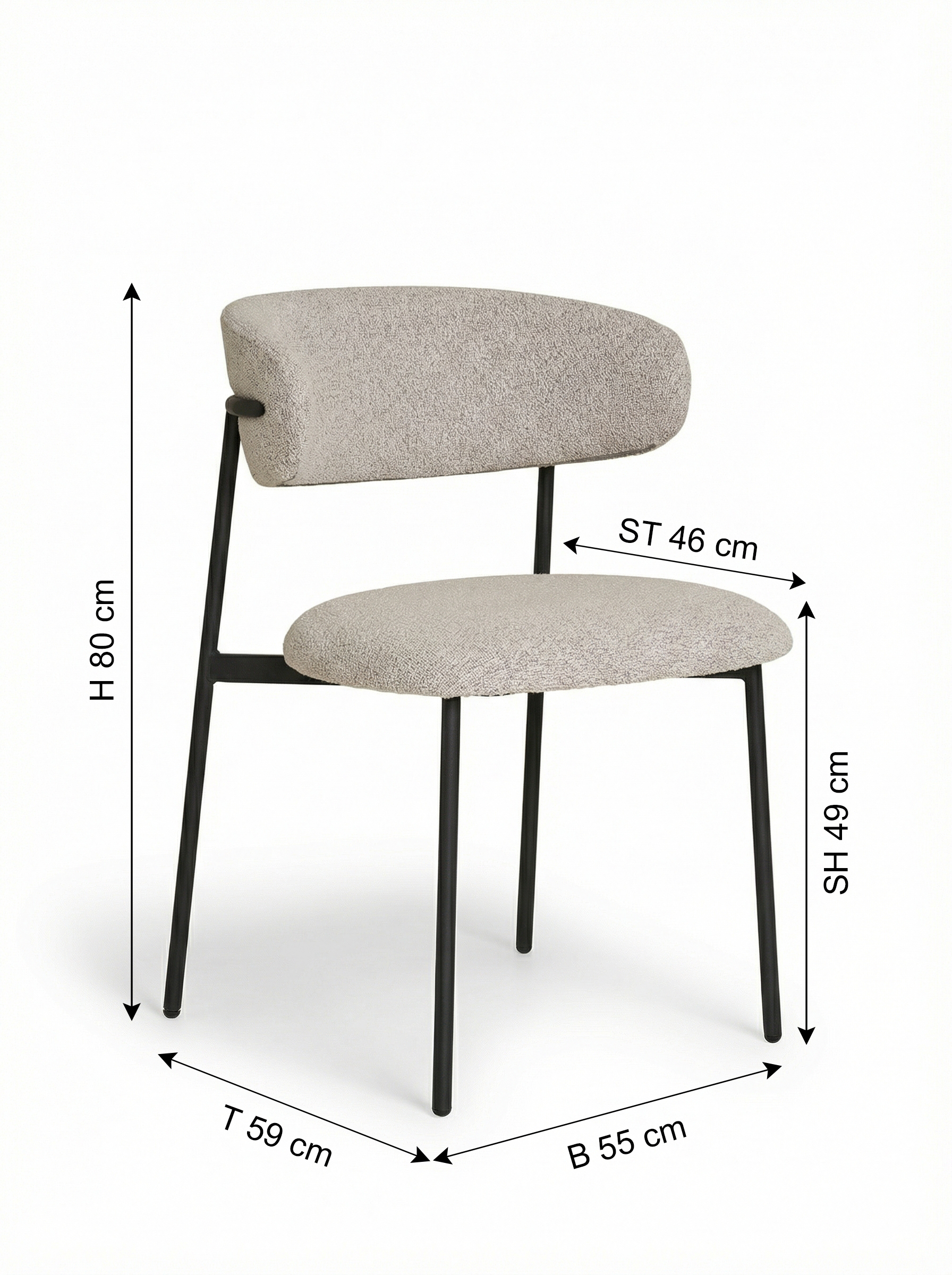 Chaise ALVA de Faee