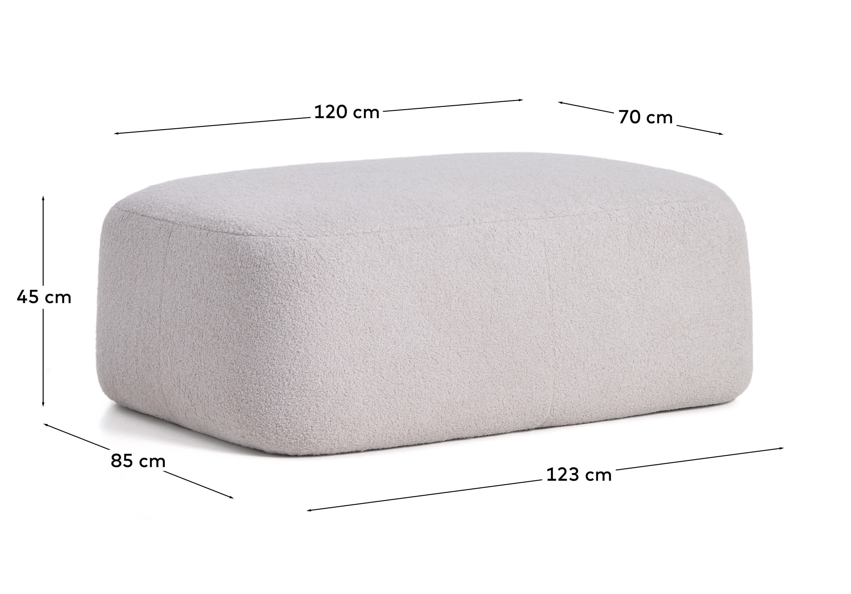 KAVE HOME Fußablage MARTINA