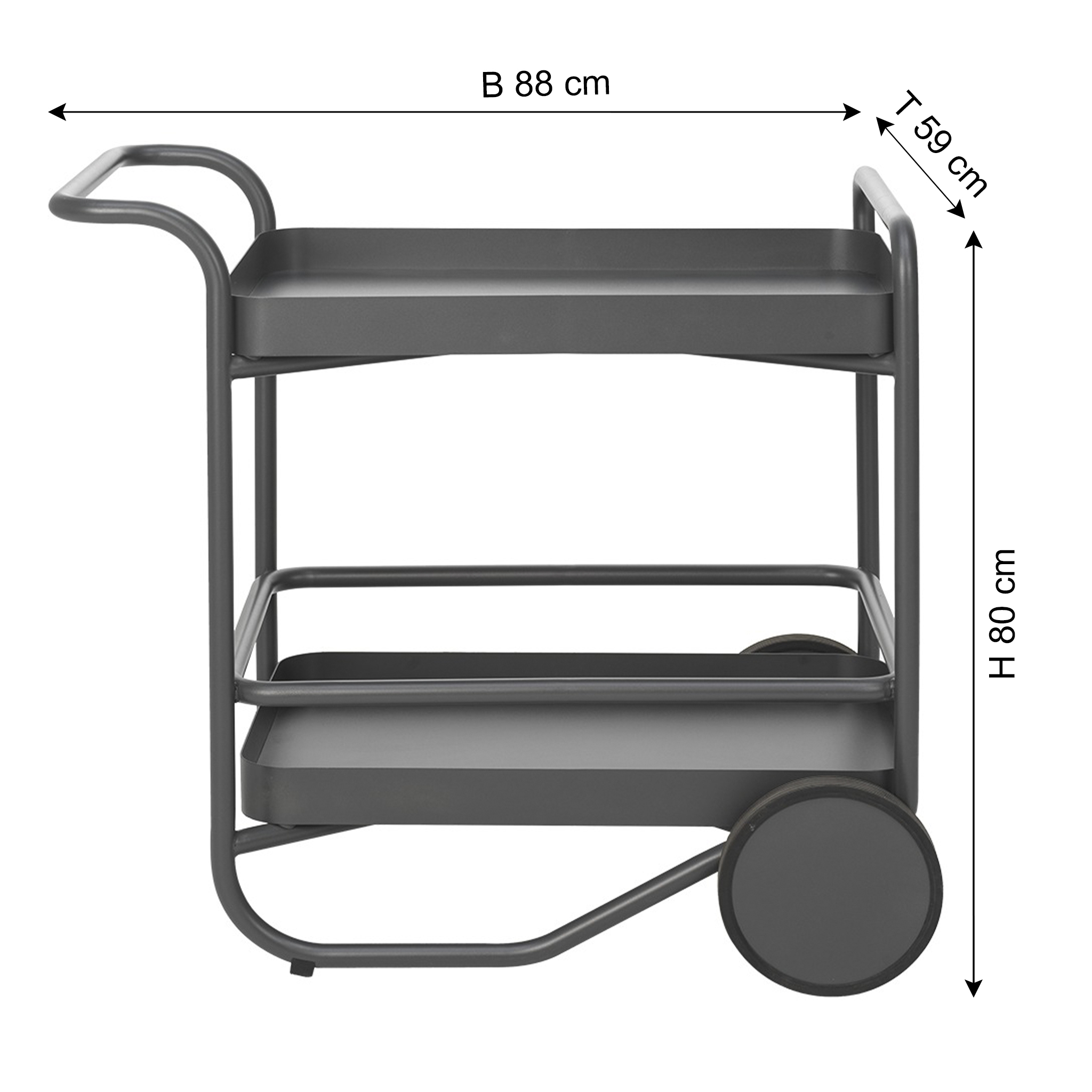 BRAFAB Trolley de jardin TROLLY