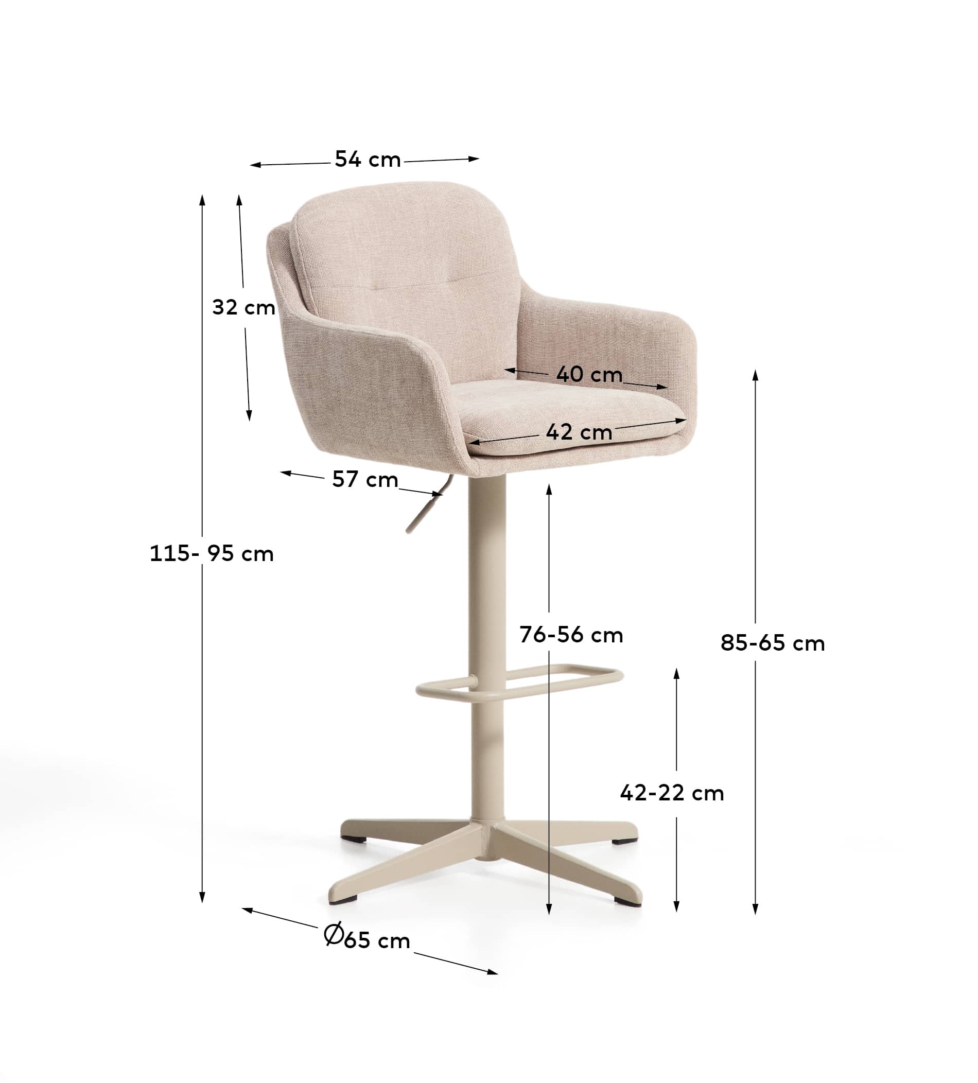 Kave Home LEXA bar stool