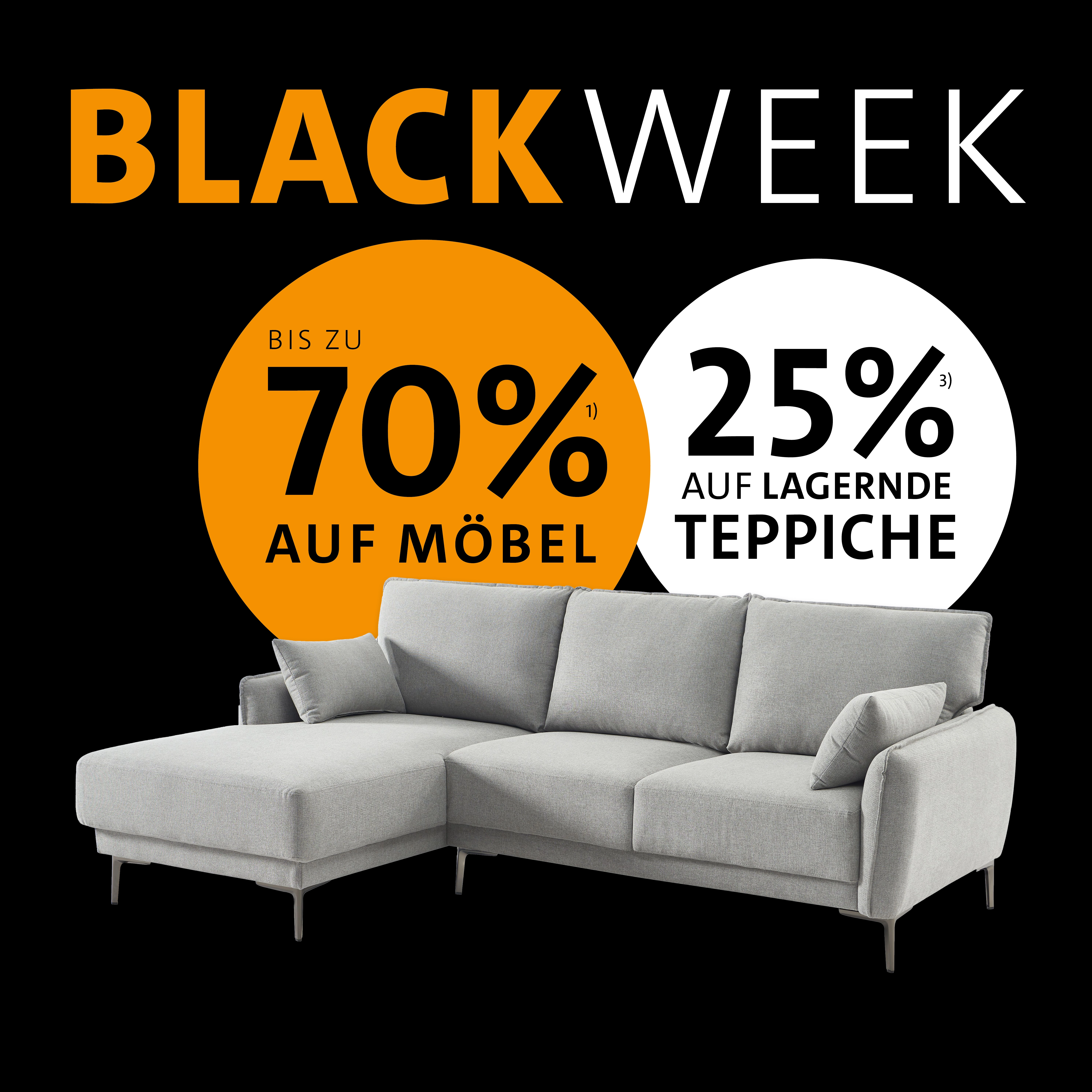 En-tête de la page d'accueil Black Week