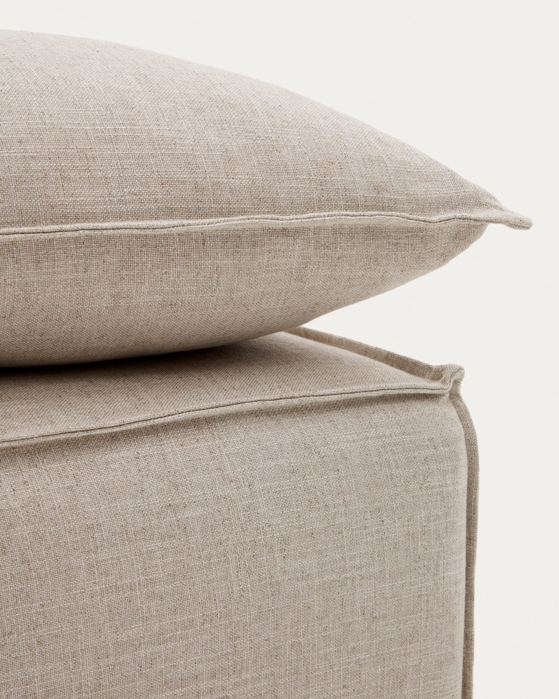 Kave Home Housse pour repose-pieds ANARELA