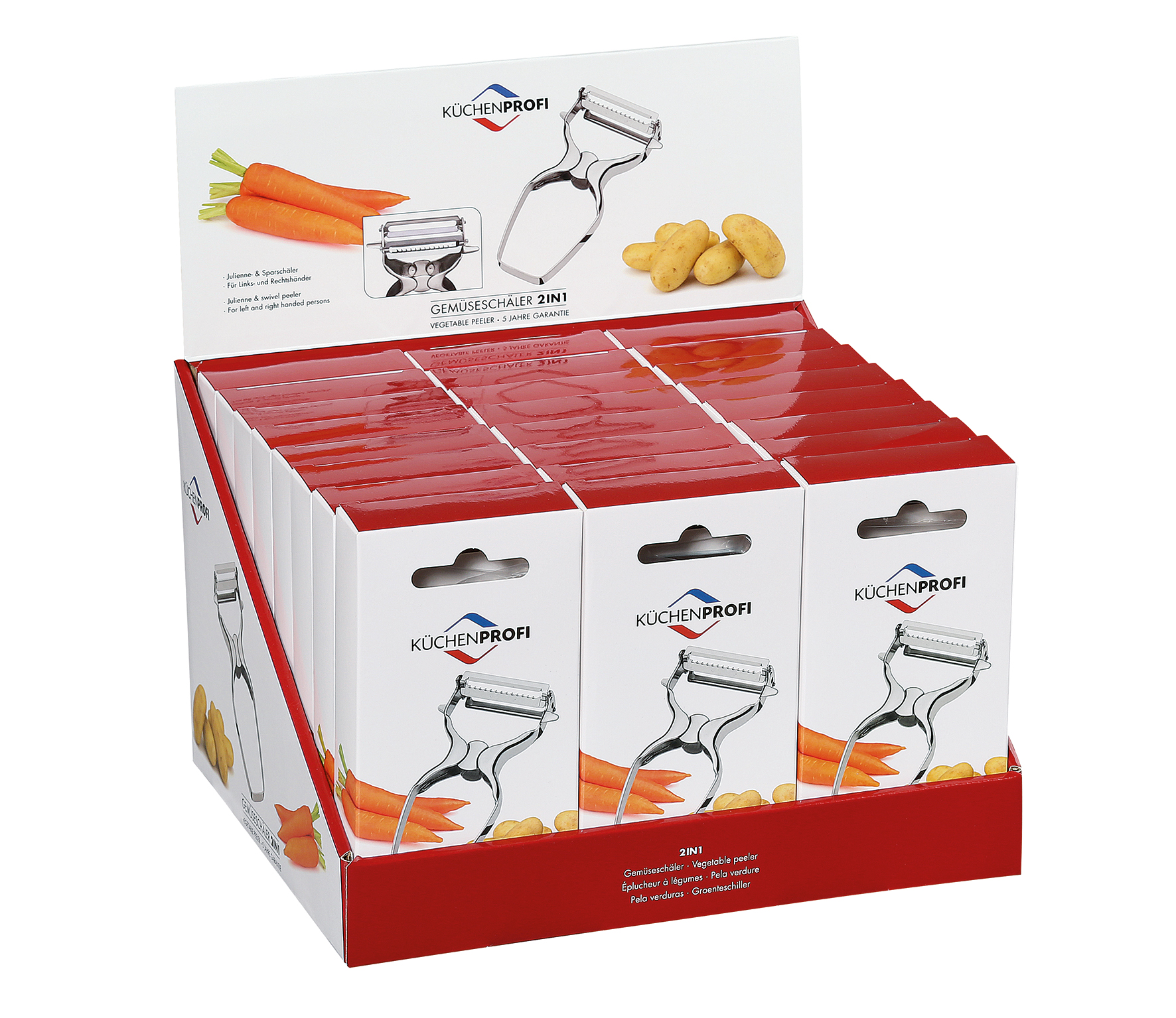 KÜCHENPROFI Gemüseschäler 2in1 