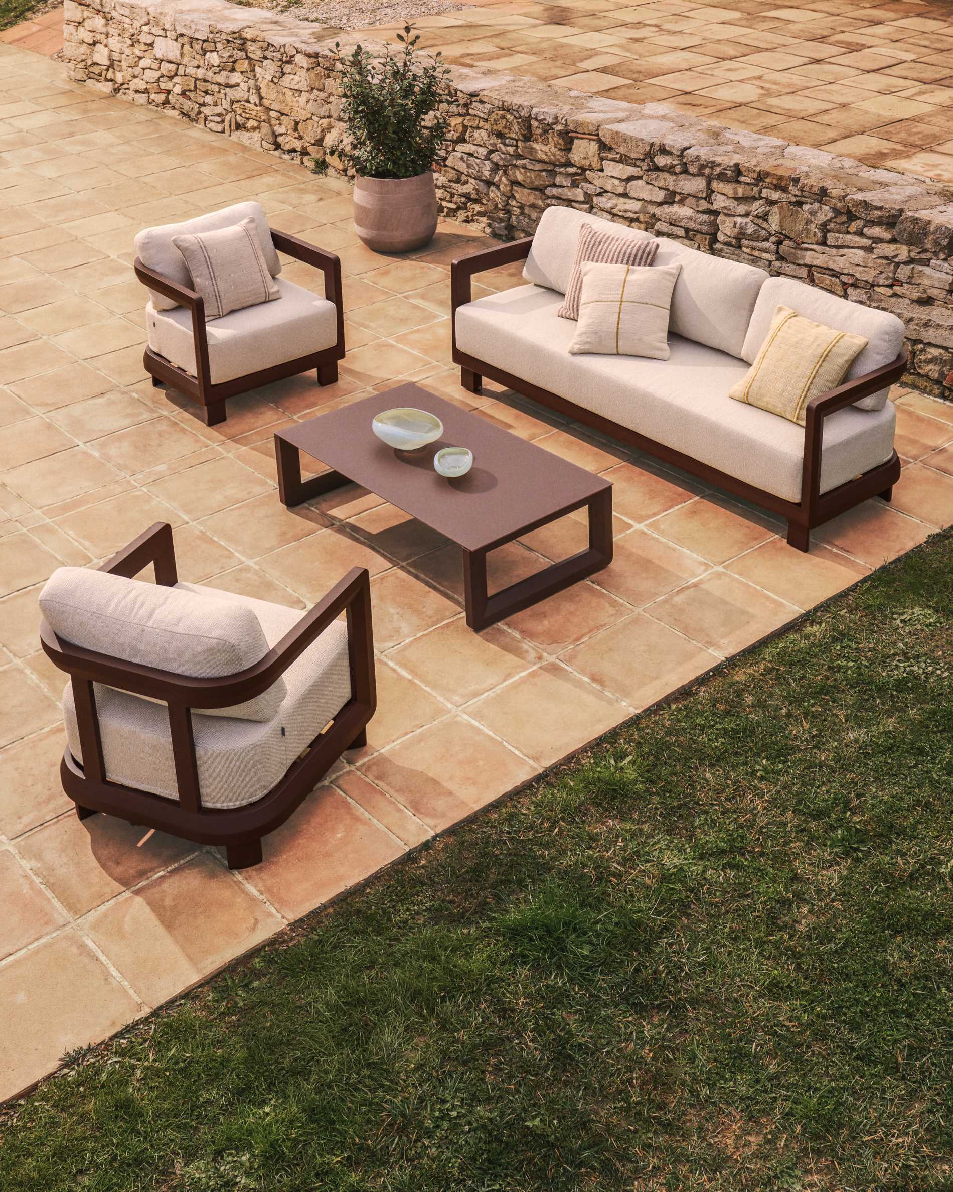KAVE HOME Ensemble salon de jardin NERANO