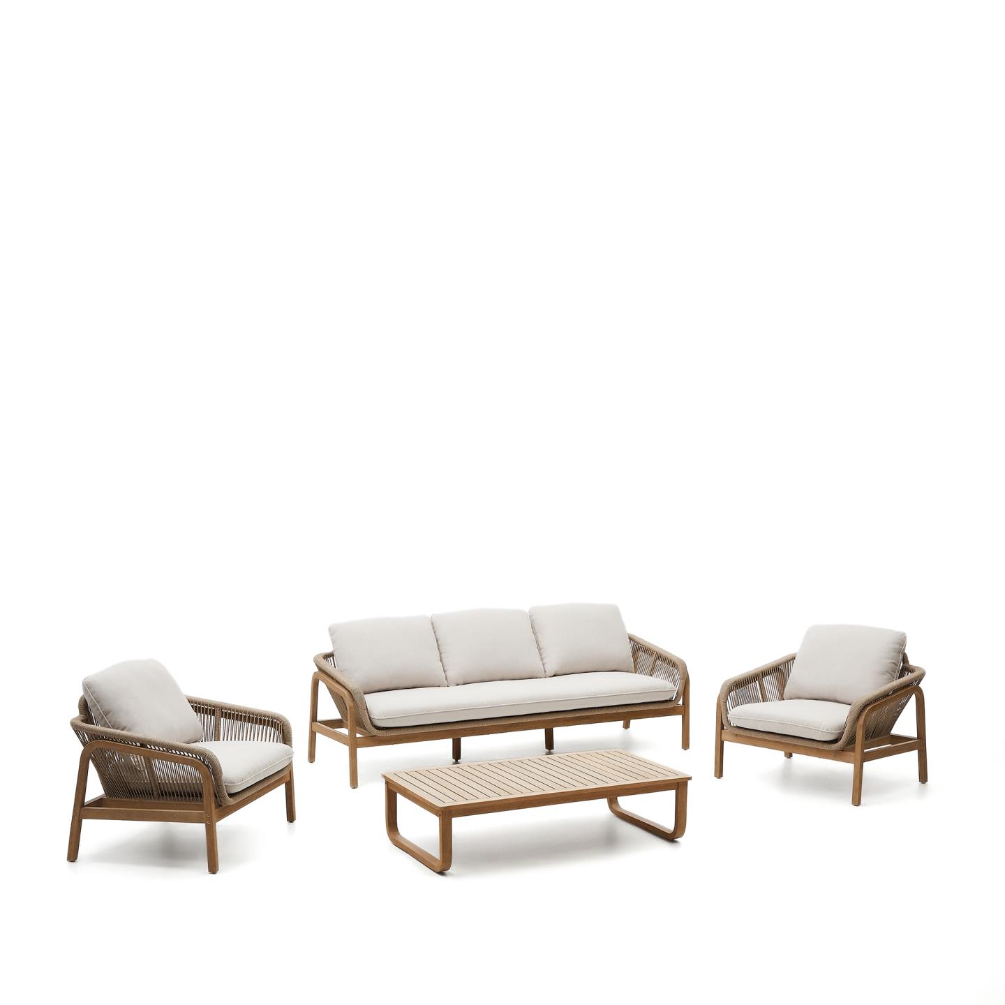 KAVE HOME Ensemble salon de jardin VELLANA