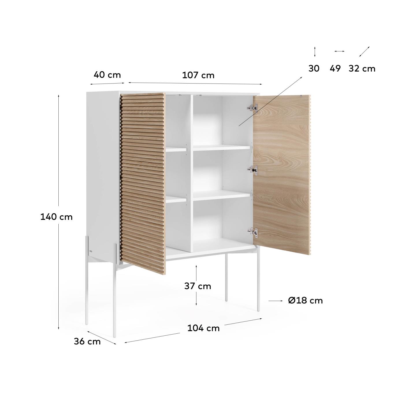 KAVE HOME Funktionssofa LAIRA KAVE HOME Sideboard MARIELLE
