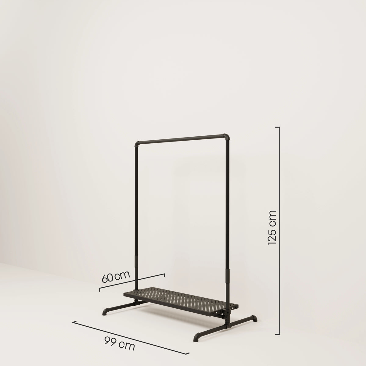 PAMO Kleiderständer LAS LOW 1 METAL