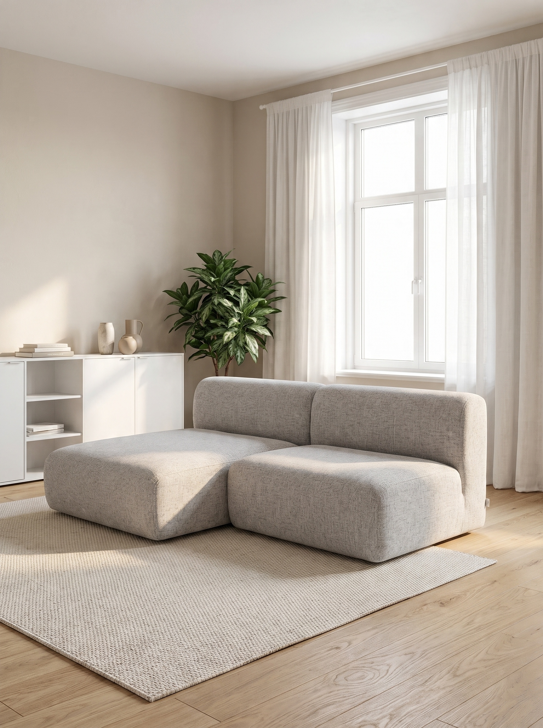Faee Canapé d’angle modulaire ELIN