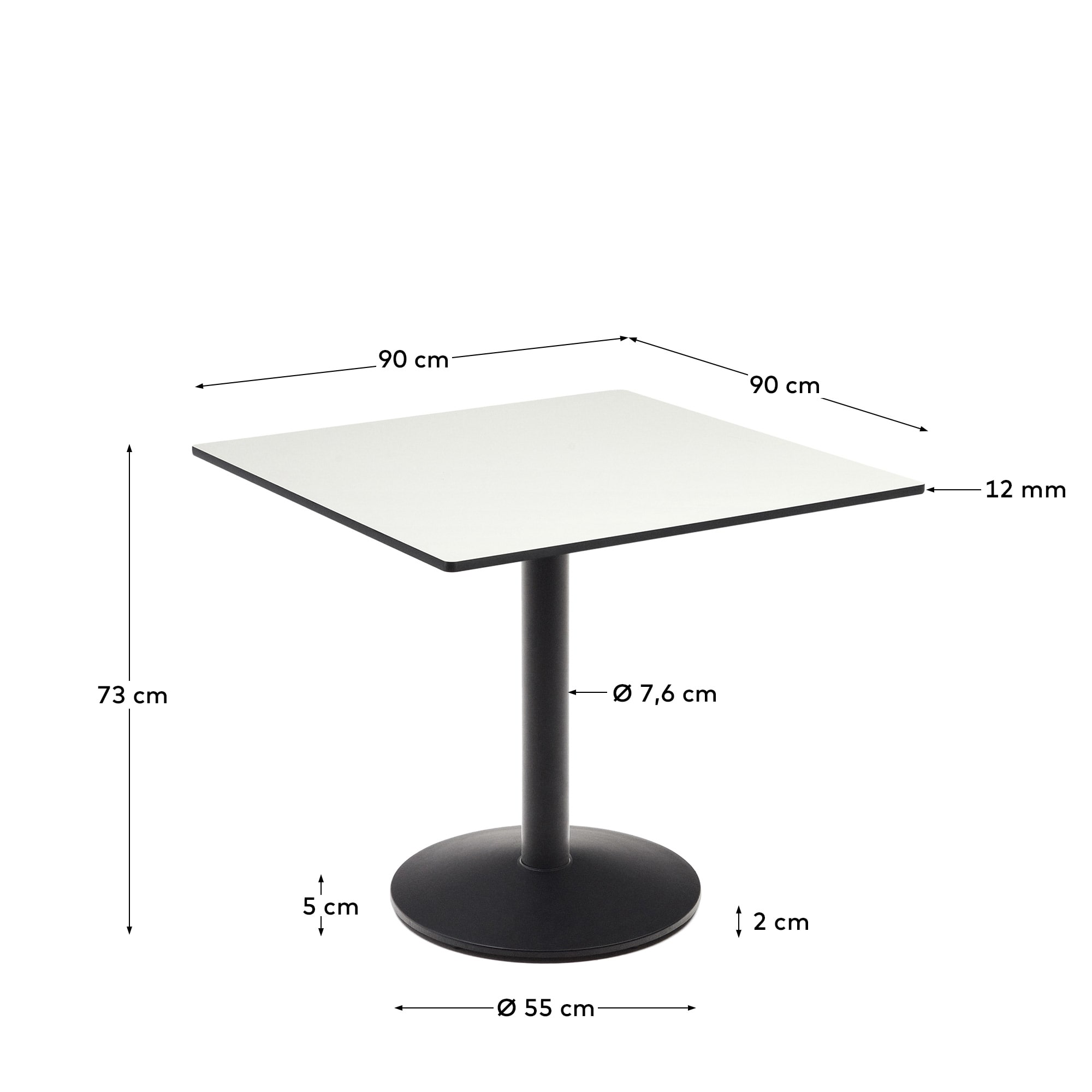 KAVE HOME Gartentisch ESILDA