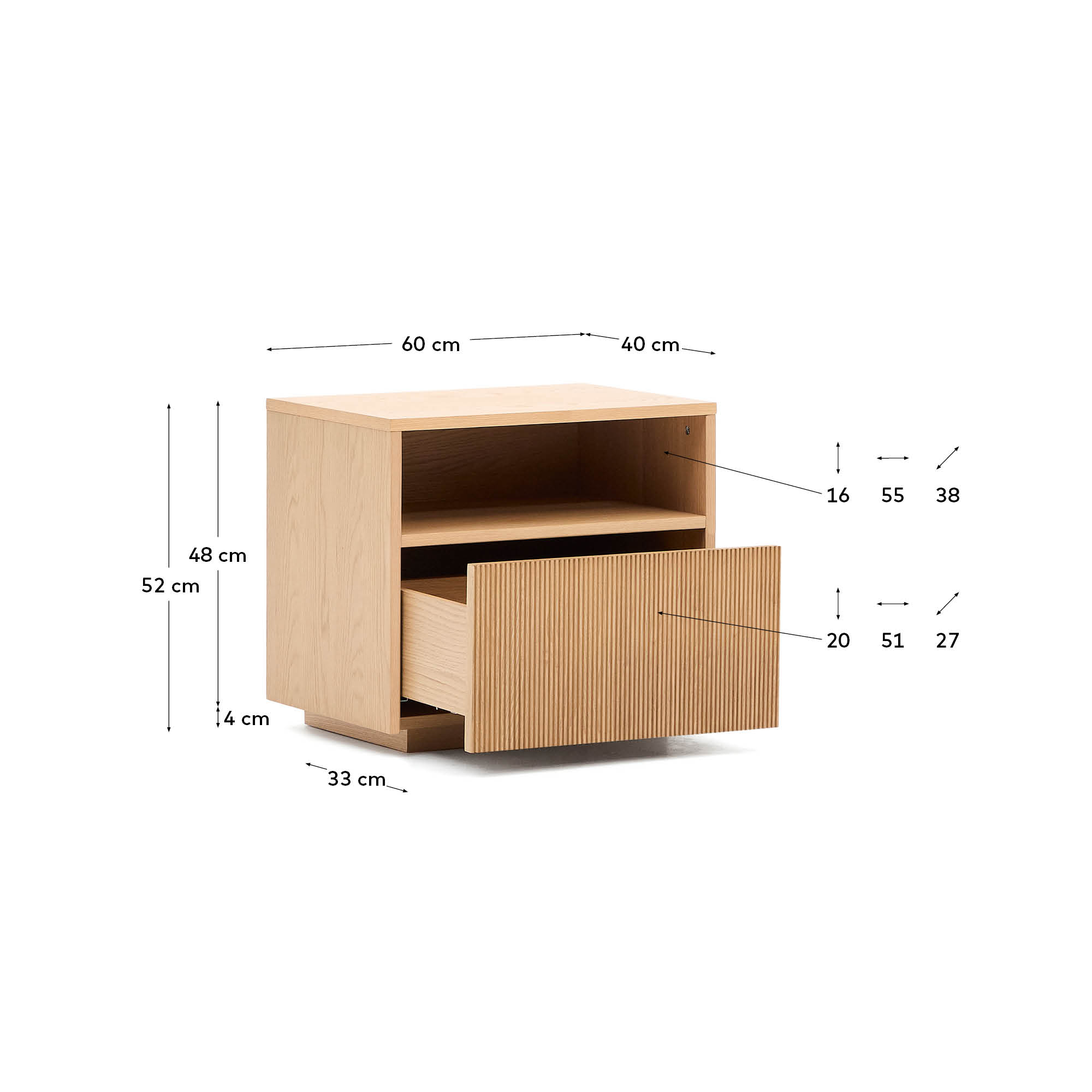 KAVE HOME bedside table HELVINE