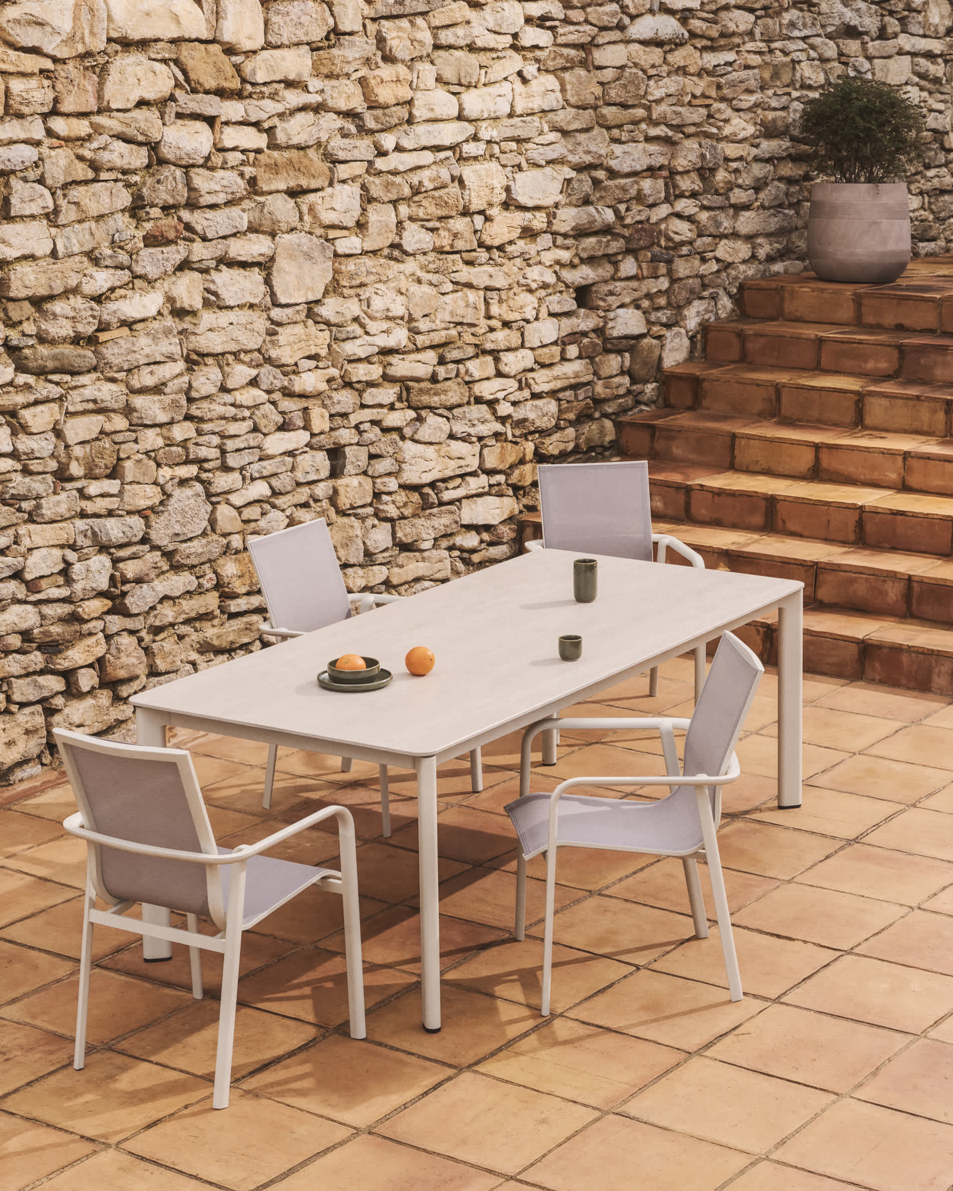 KAVE HOME Chaise de jardin CANEA