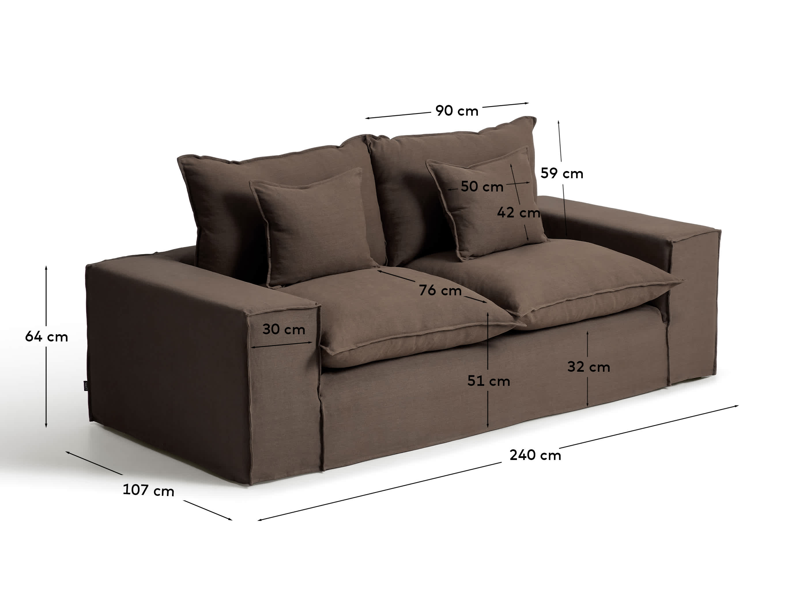 KAVE HOME Sofa ANARELA