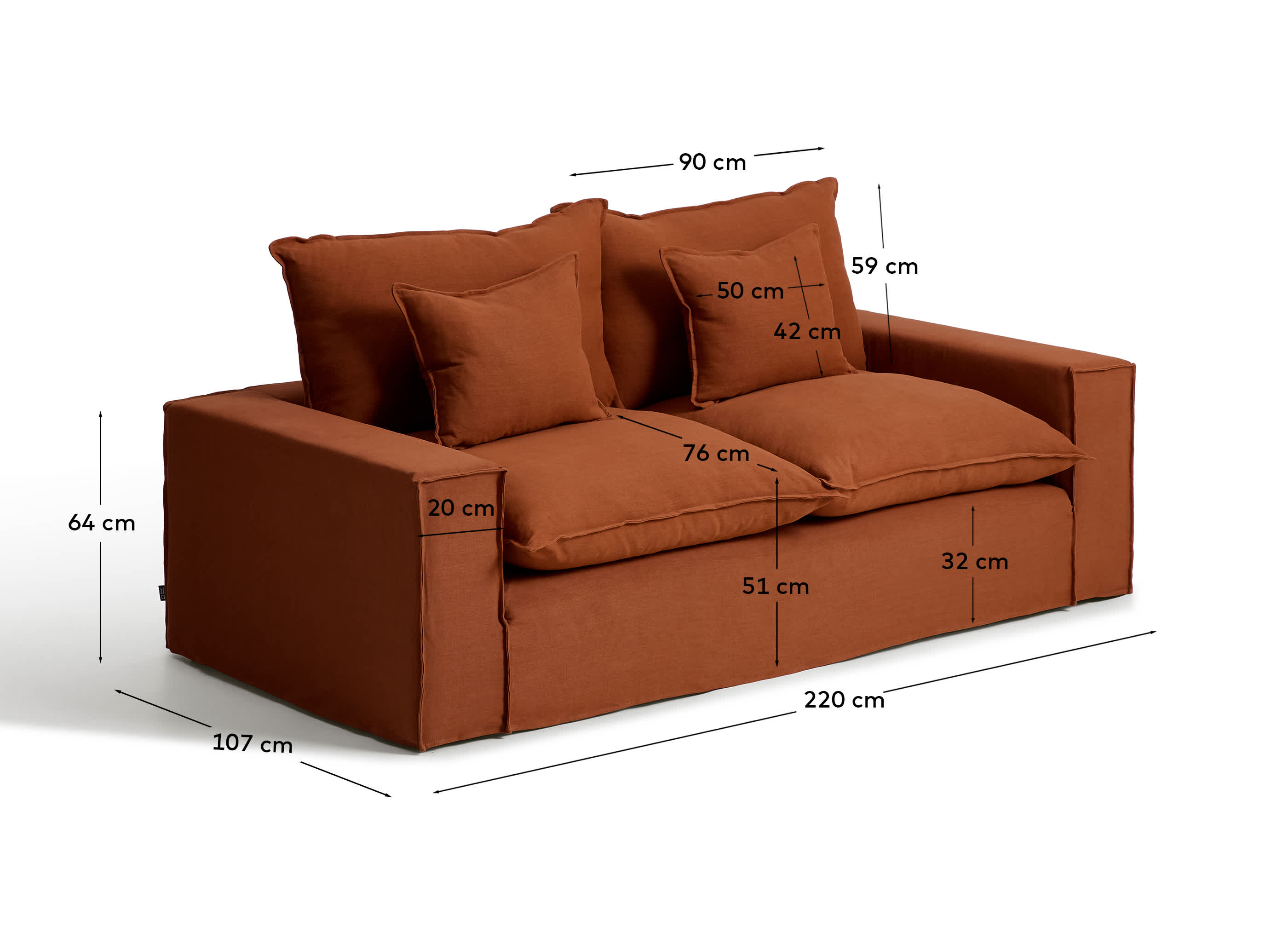 KAVE HOME Sofa ANARELA