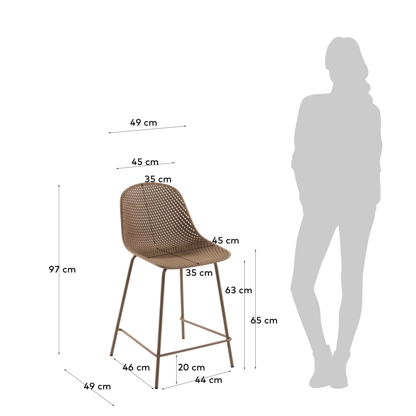 KAVE HOME Barstuhl Outdoor QUINBY