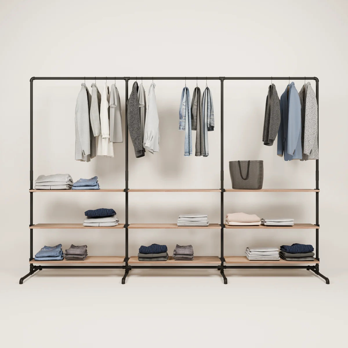 PAMO Kleiderständer LAS 3 OAK