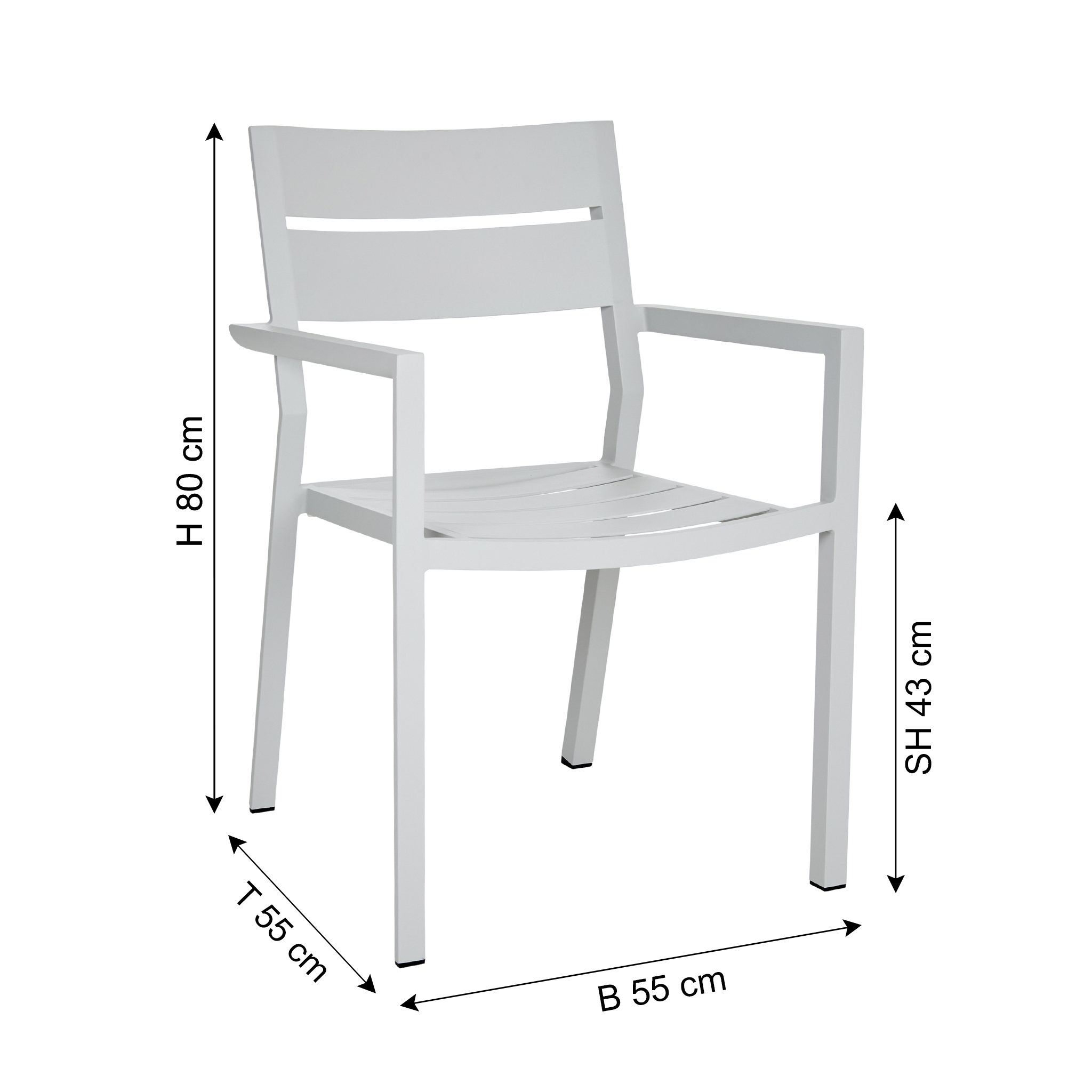 BRAFAB Gartenstuhl DELIA