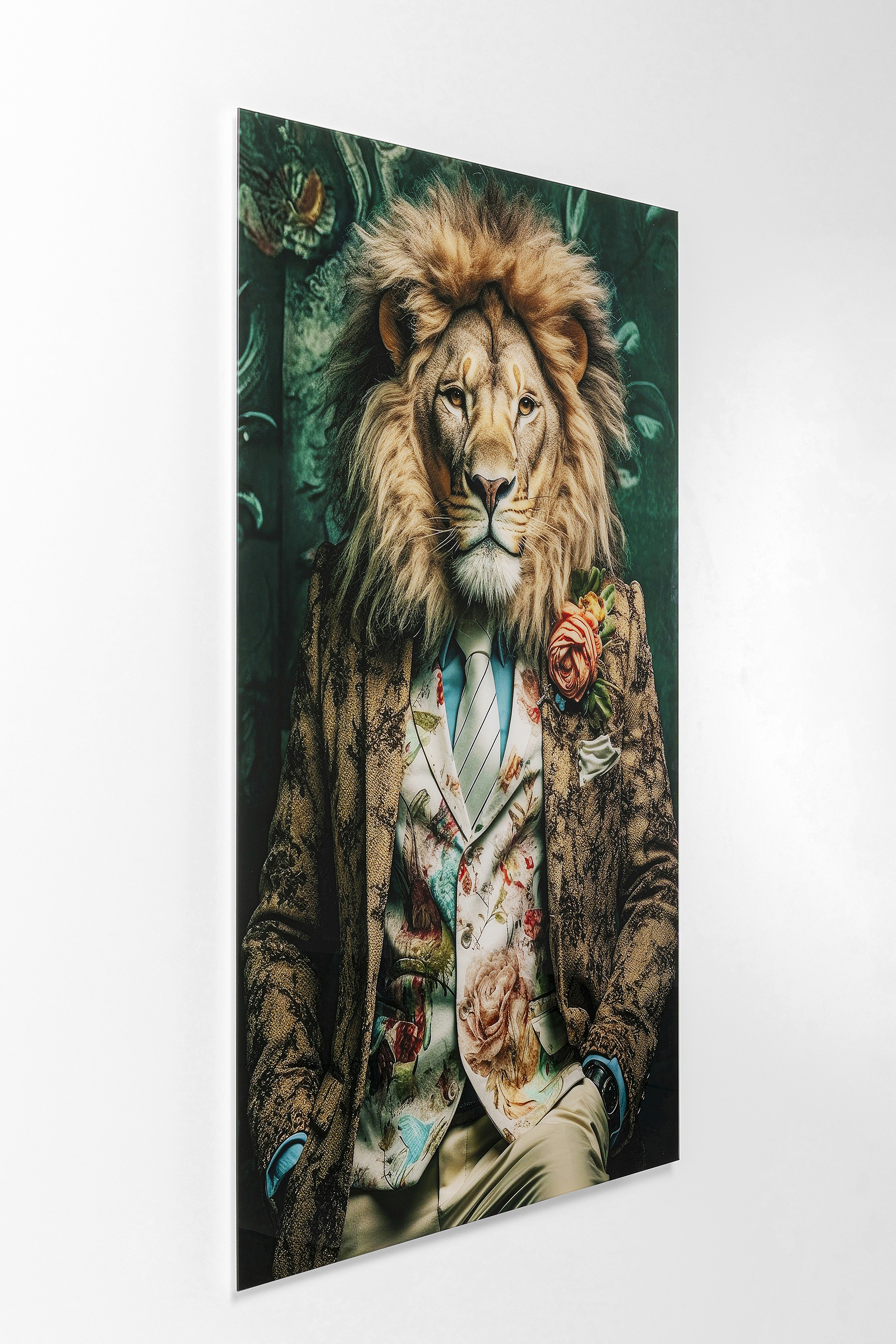 KARE Glasbild MISTER LION