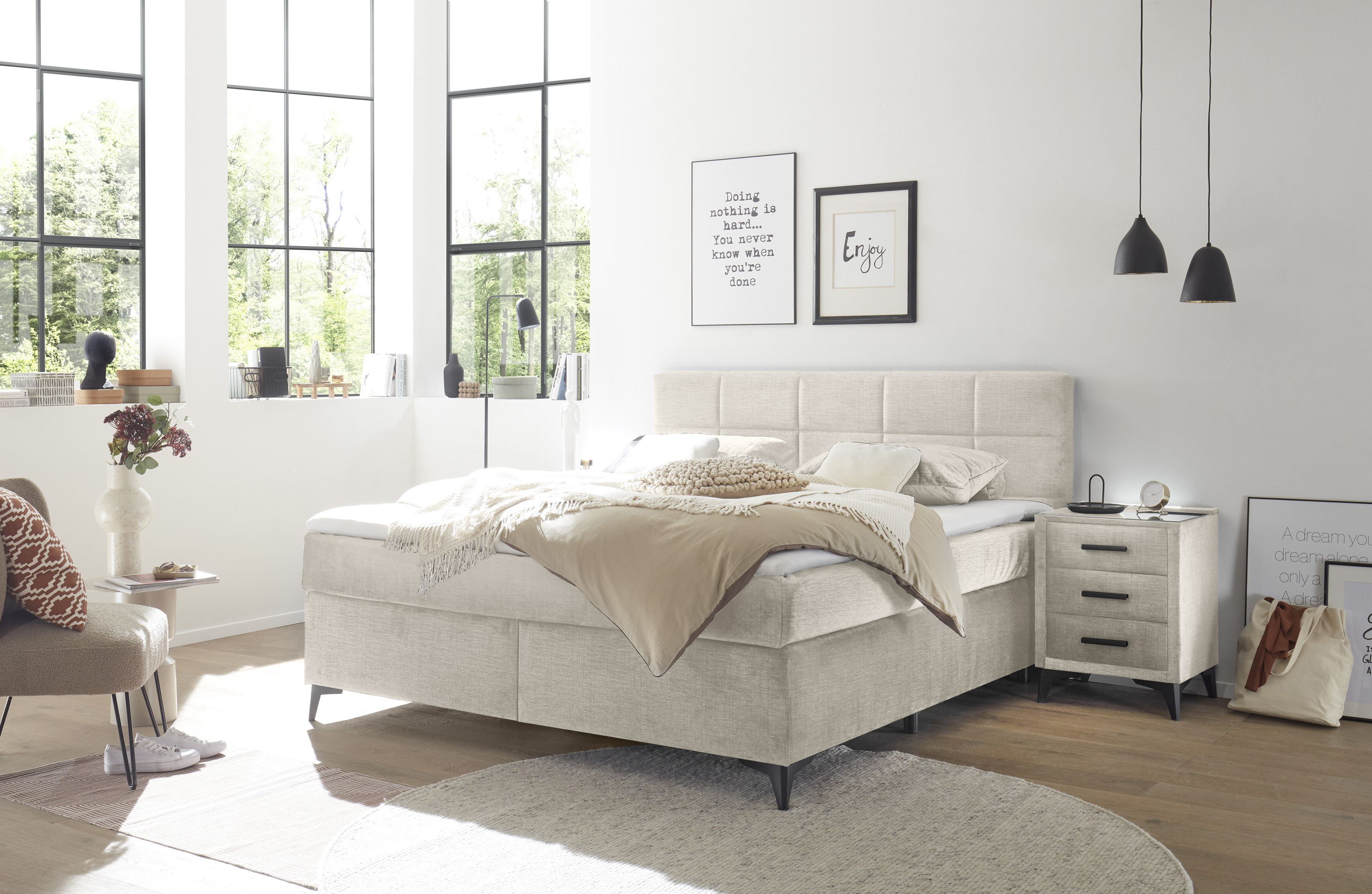 ED LIFESTYLE Boxspringbett NAVARRA 