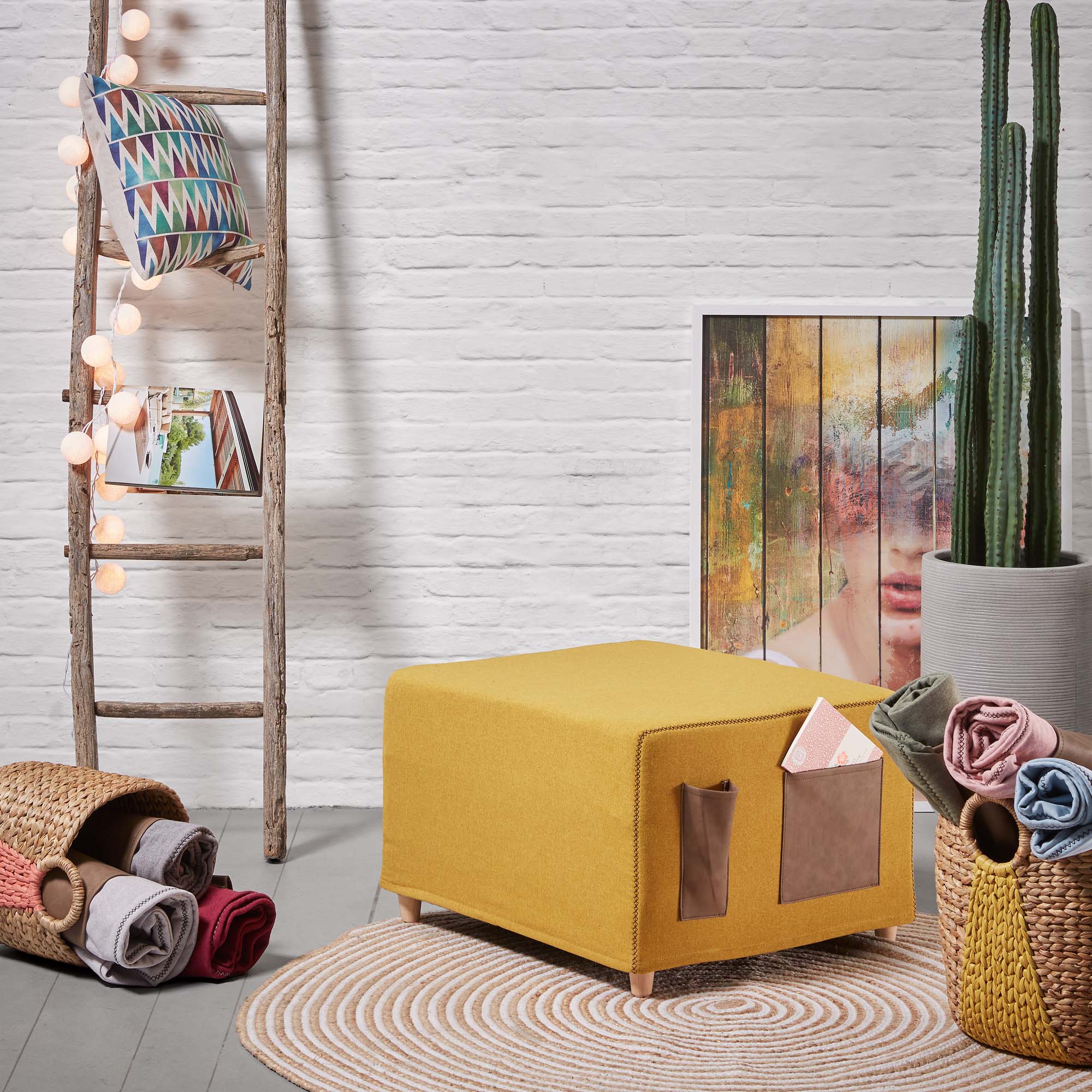 KAVE HOMEGartenlounge-Set VIRIDIS KAVE HOME Pouf KOS