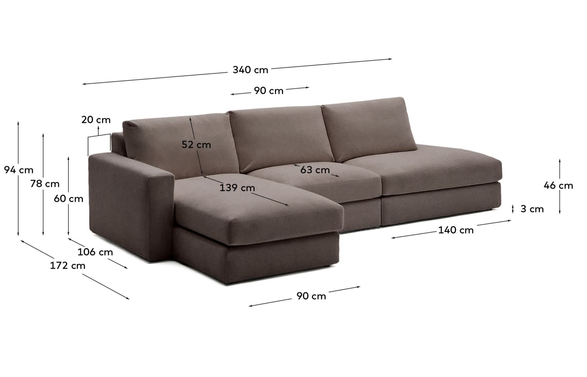 KAVE HOME Sofa ALEA