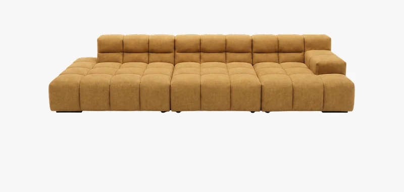 Temple Sofaform 3-Sitzer mit offenem Abschluss