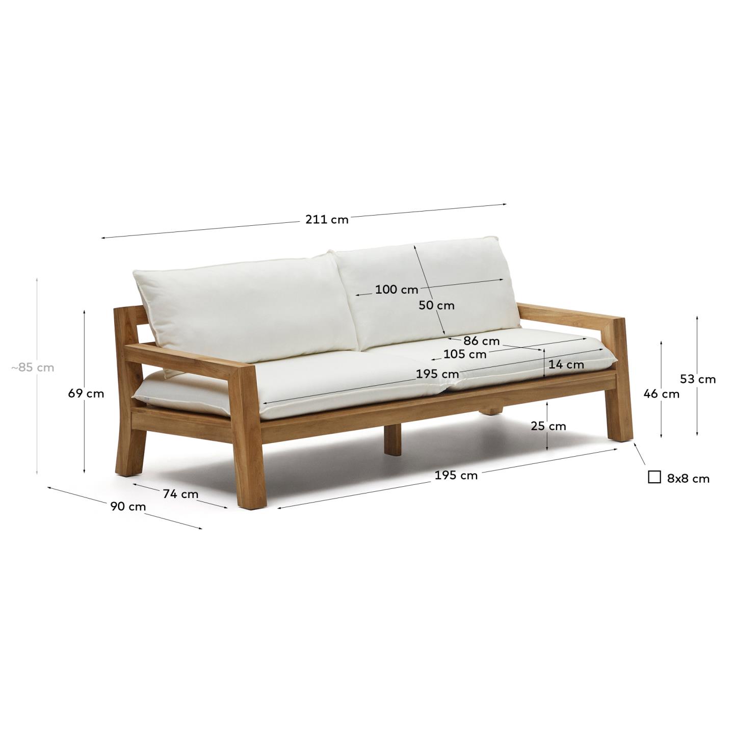 KAVE HOME Gartensofa FORCANERA KAVE HOME Gartensofa FORCANERA