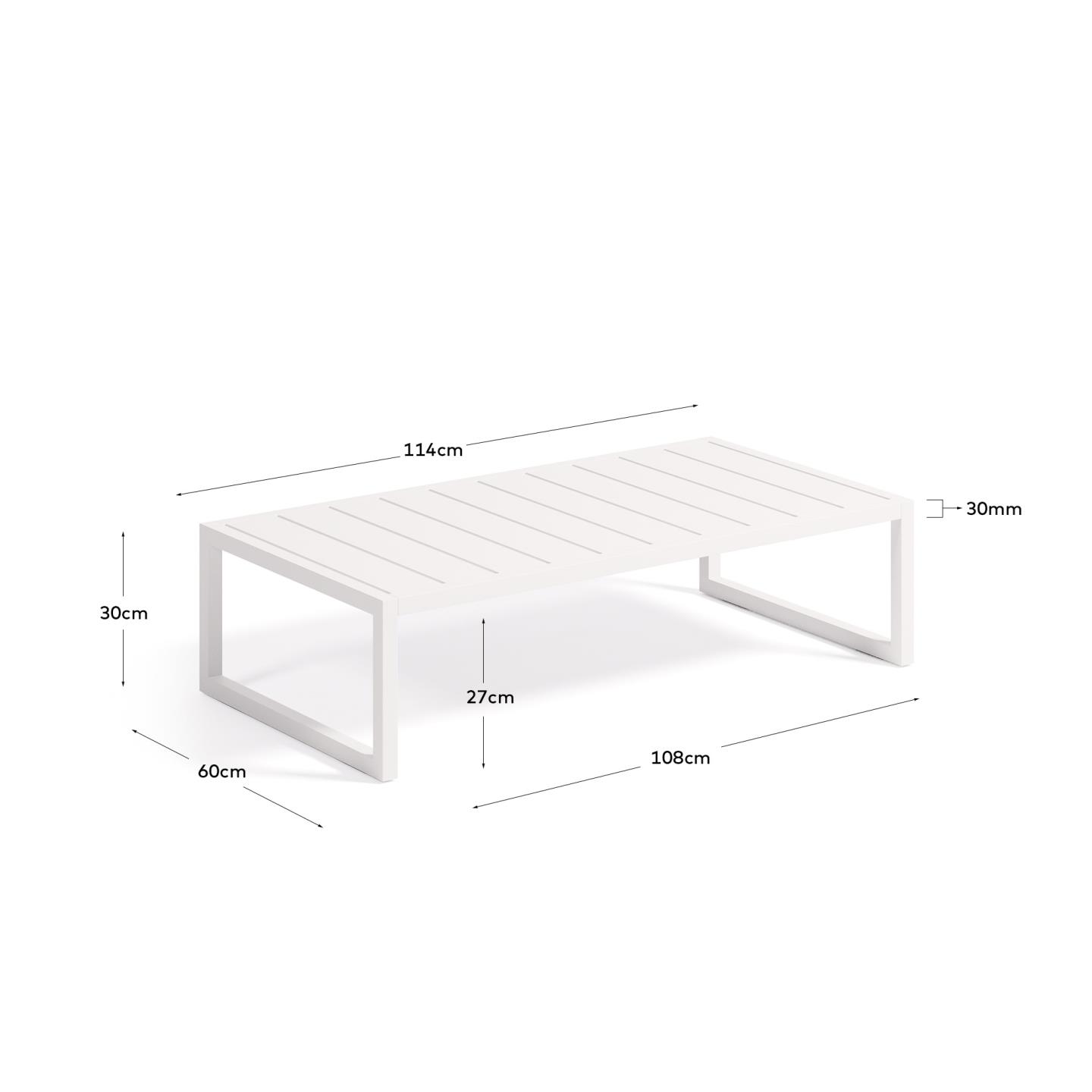 Table basse Kave Home « Outdoor » COMOVA