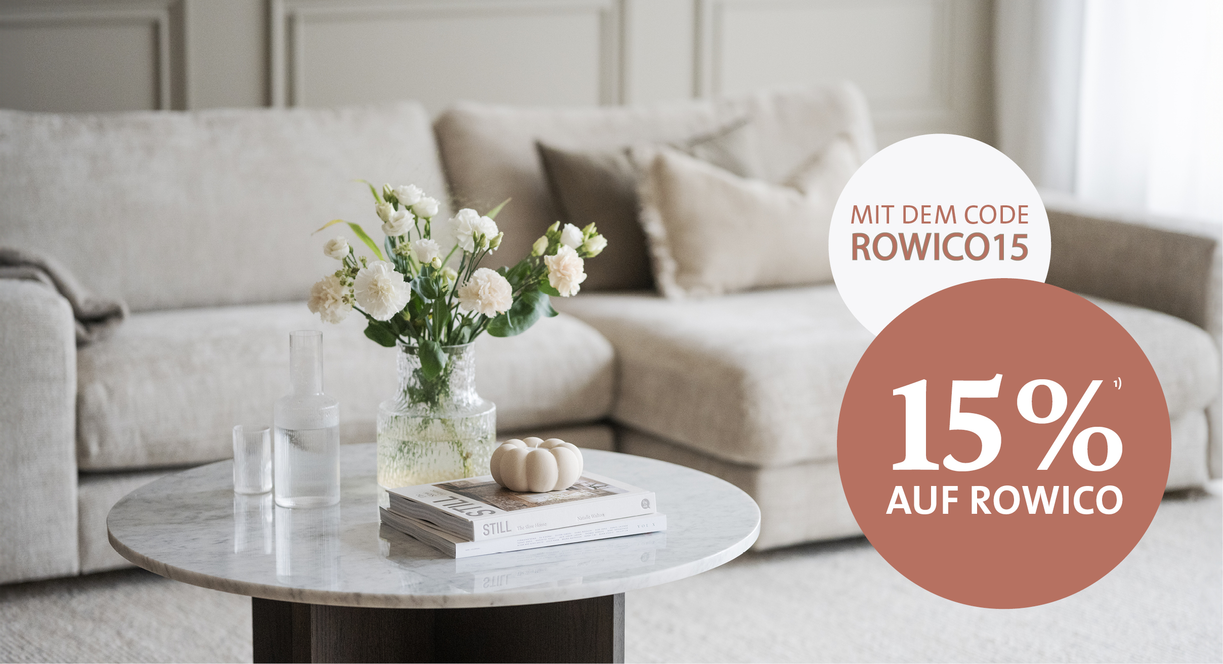 15 % auf Rowico