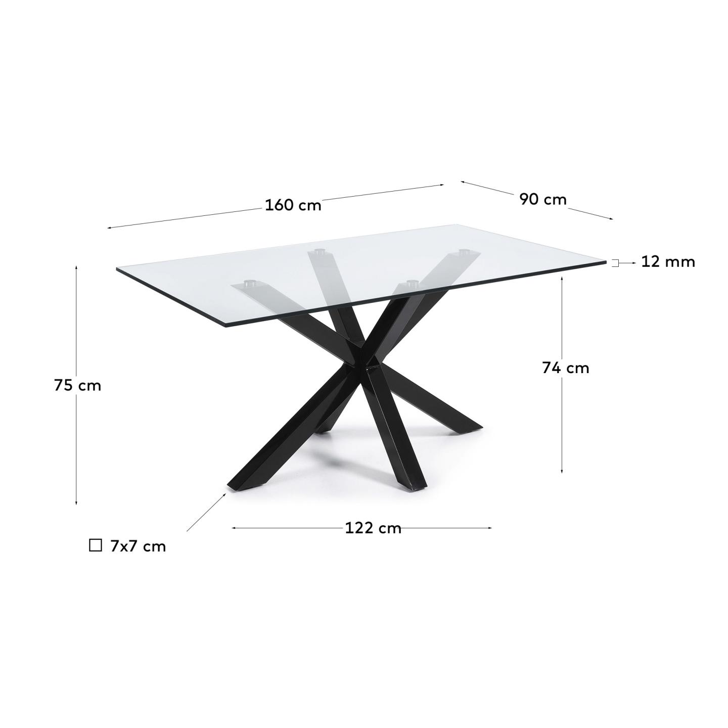 Kave Home Table de salle à manger ARGO