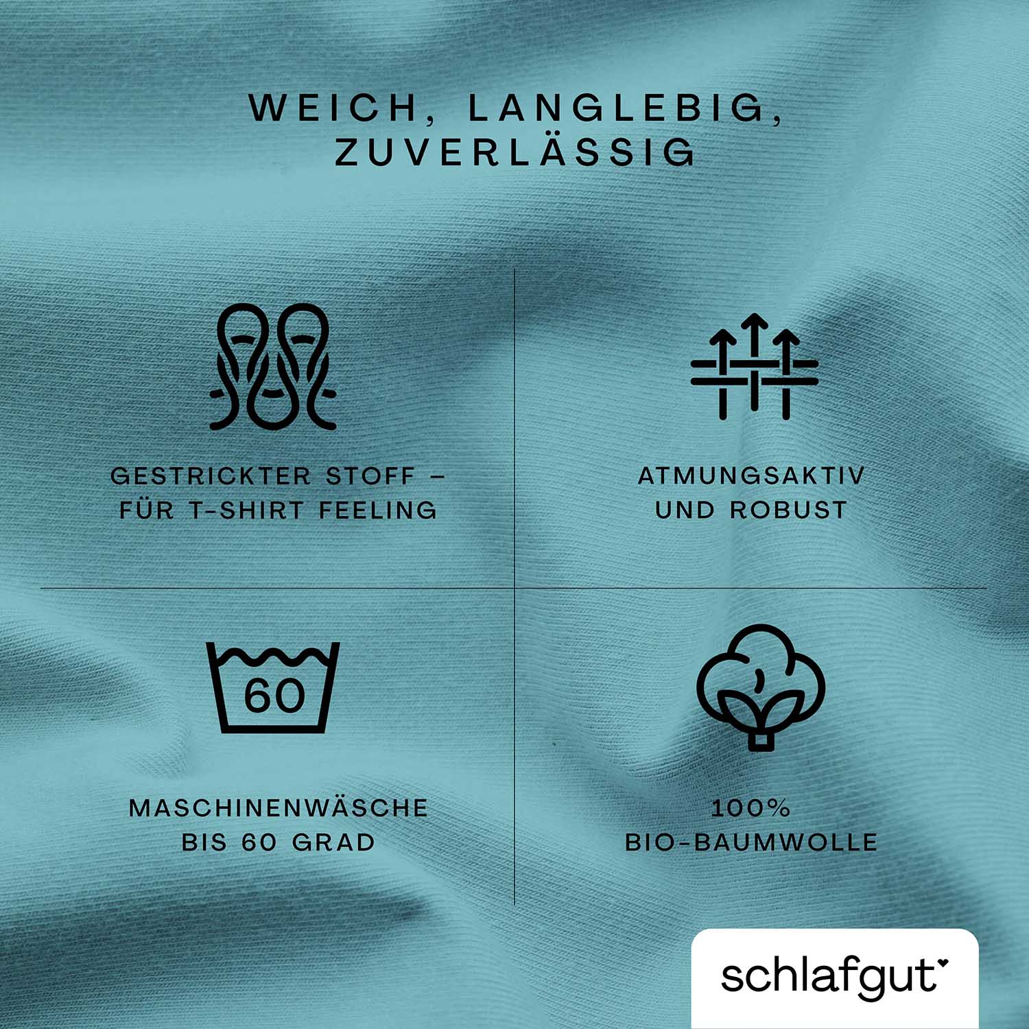 SCHLAFGUT fitted sheet CASUAL