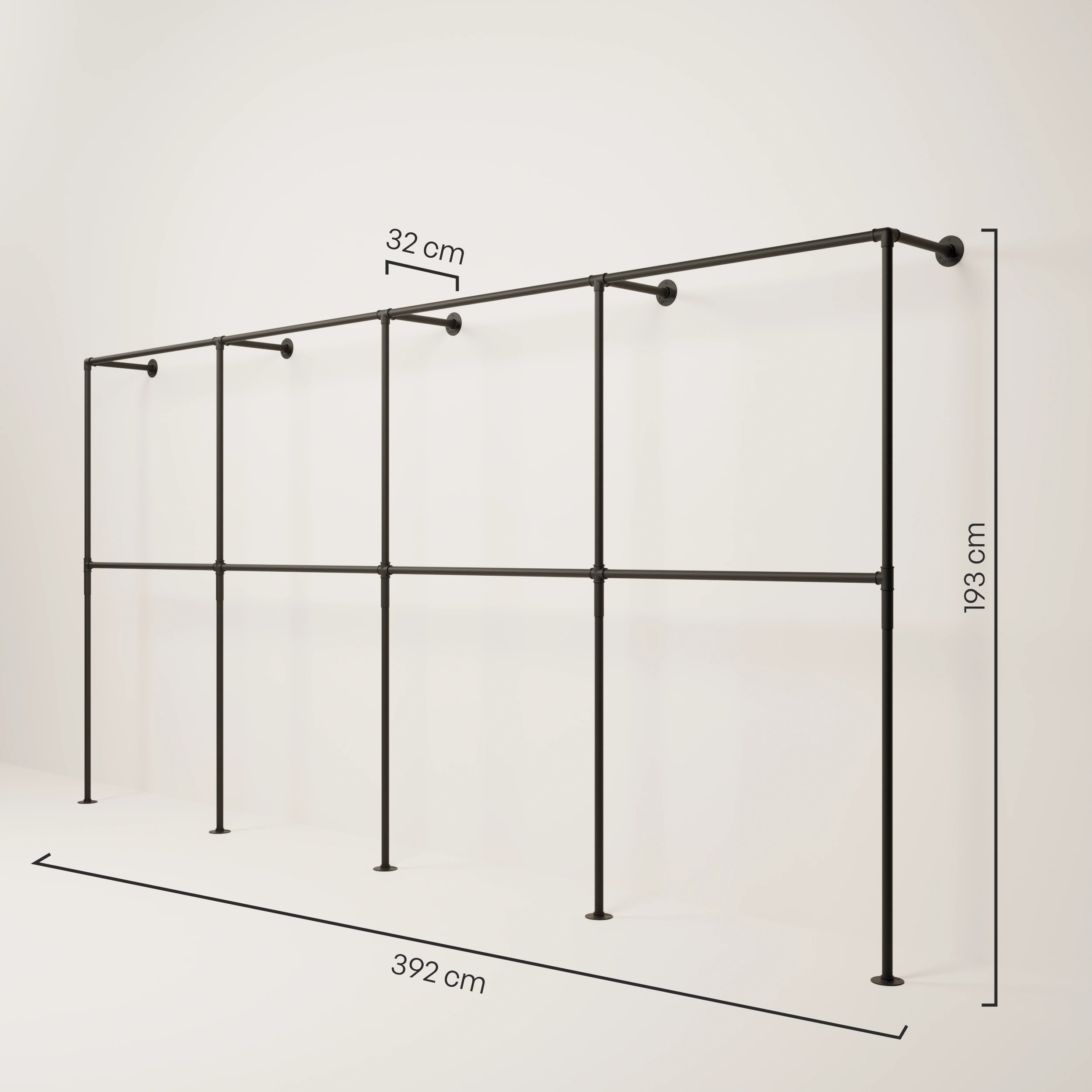 PAMO TIM DOUBLE 4 clothes rail system