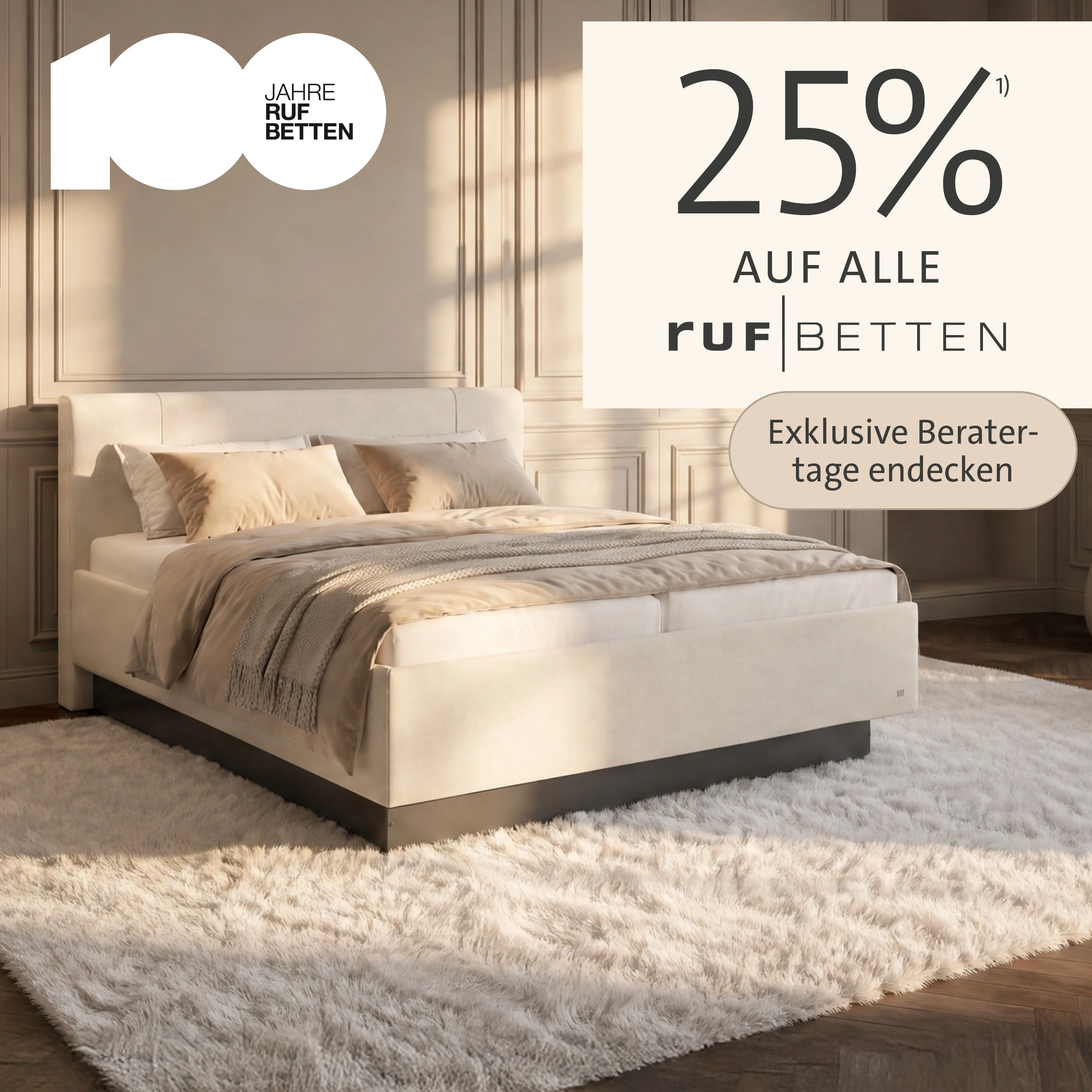 25 % auf alle RUF Betten