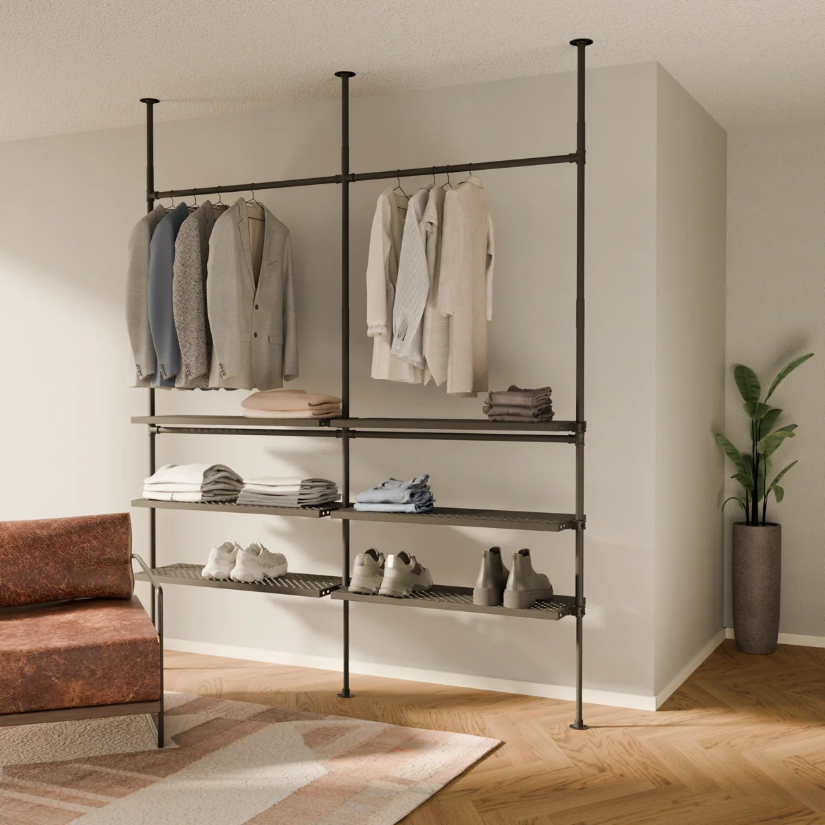 PAMO LOFT 2 METAL clothes rail system
