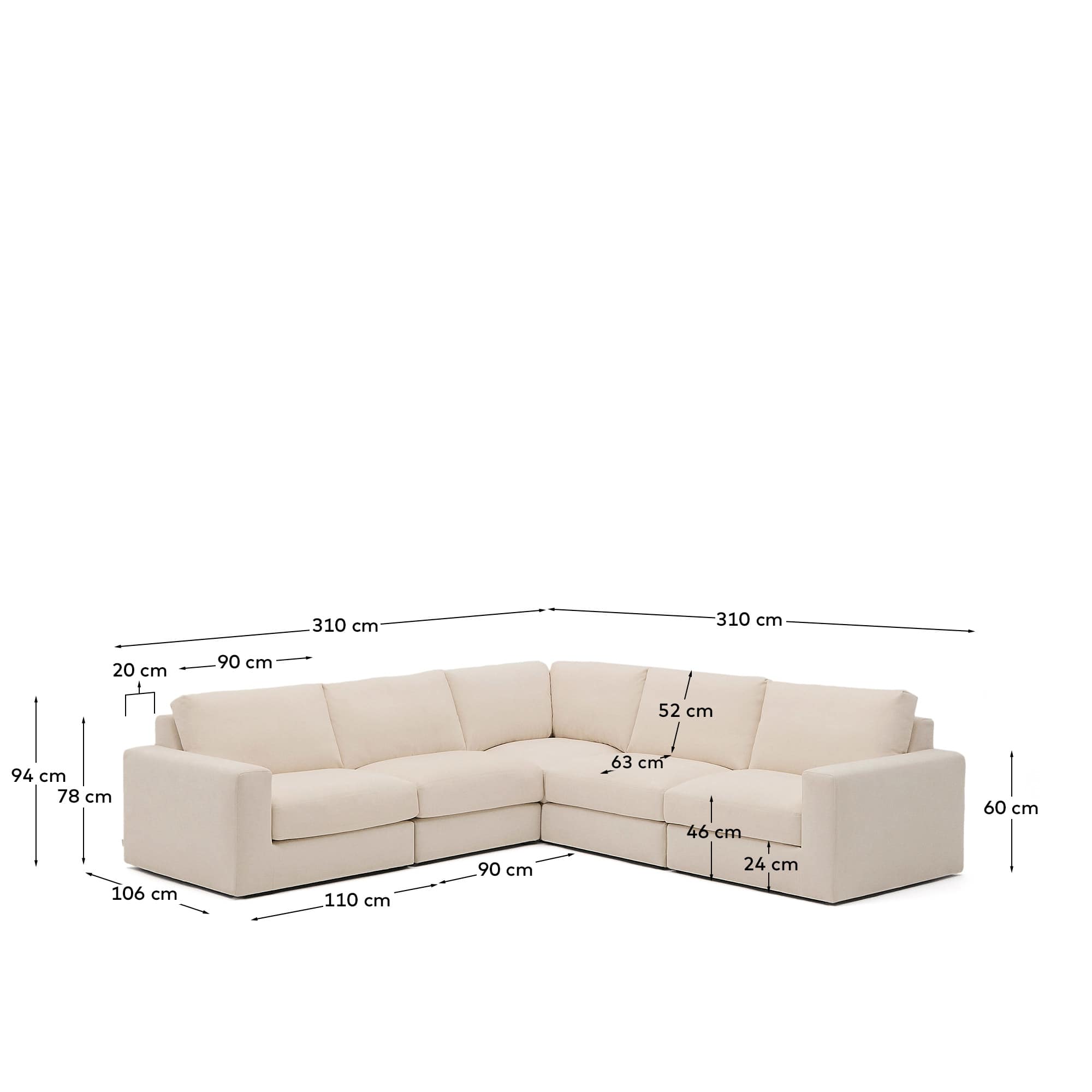 KAVE HOME Sofa ALEA