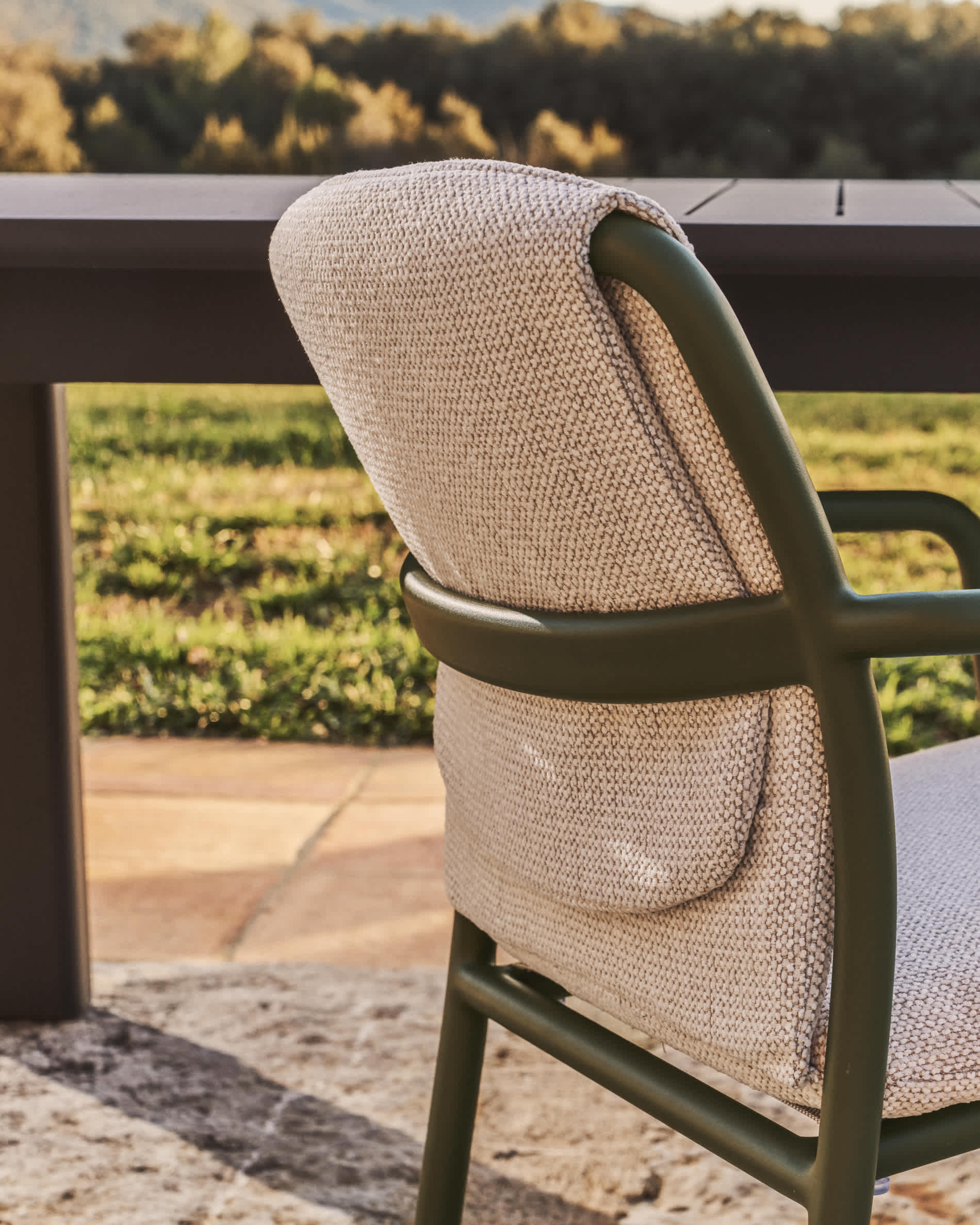 KAVE HOME Chaise de jardin LINOSA