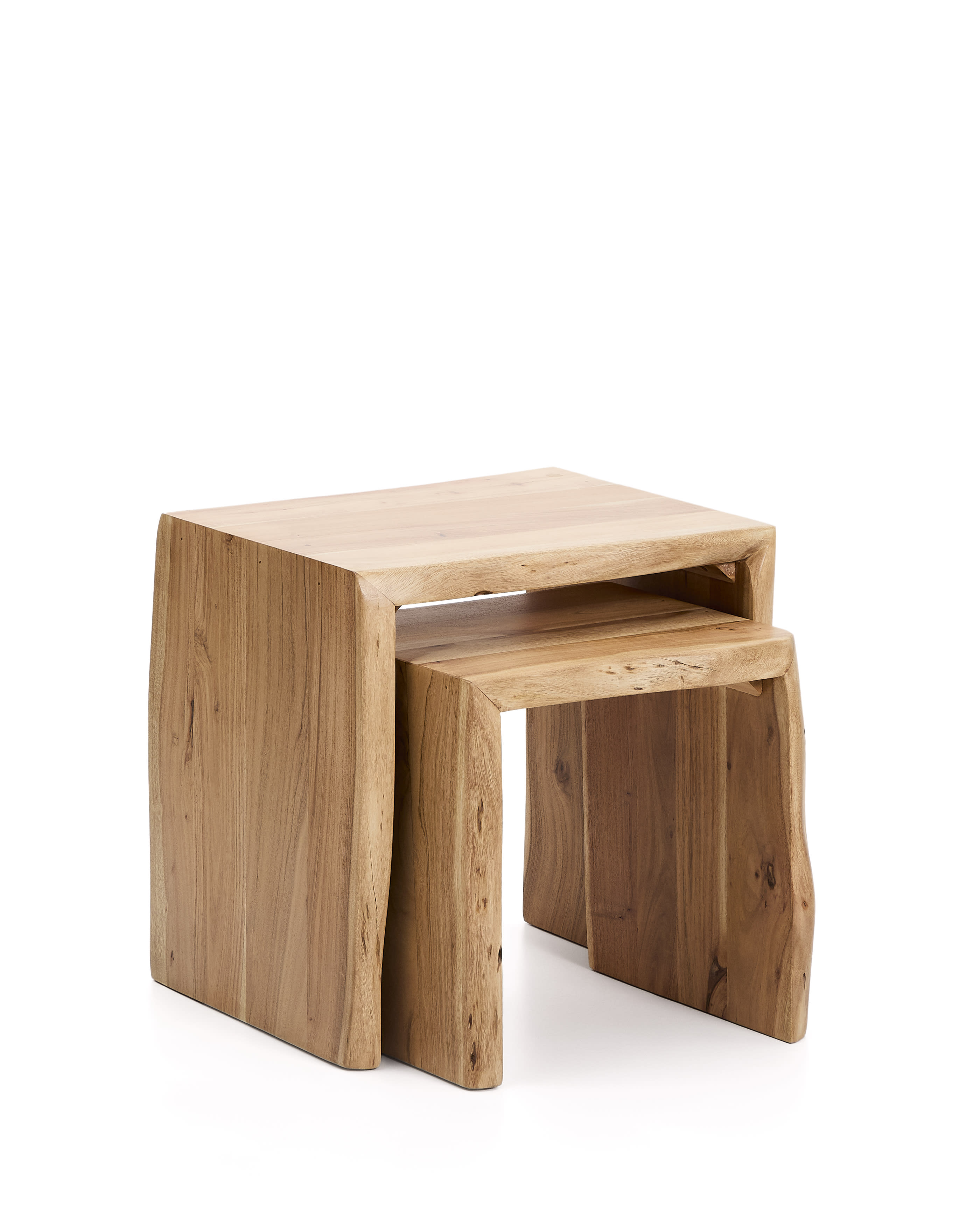 KAVE HOME Lot de 2 tables d'appoint LOMIRI