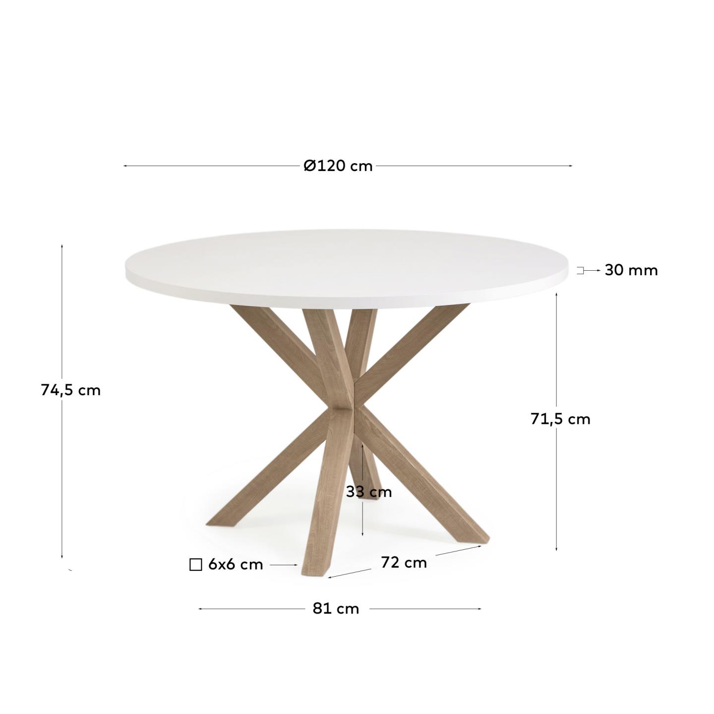 Kave Home Table de salle à manger ARGO