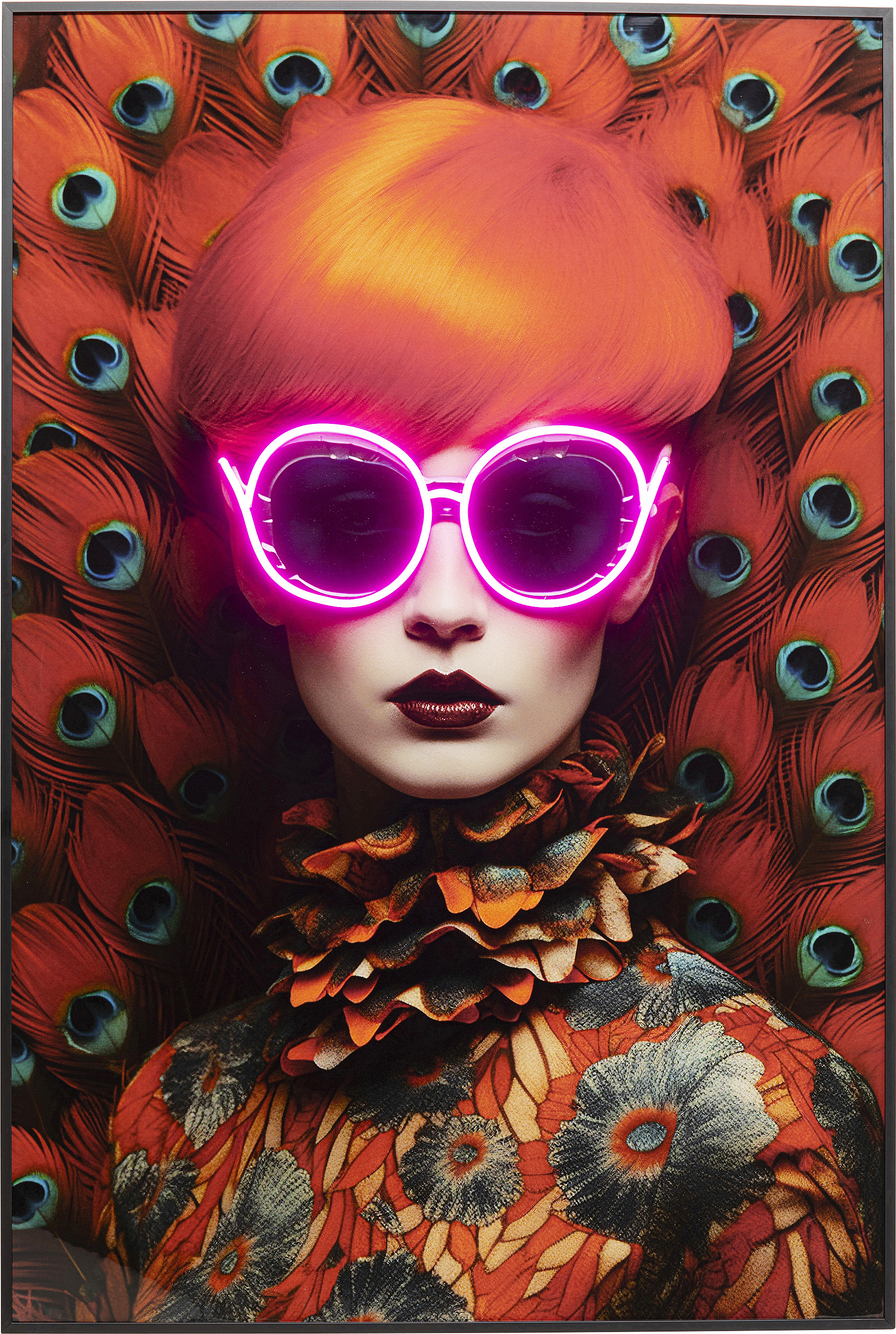 KARE LED-Bild FANCY RED LADY