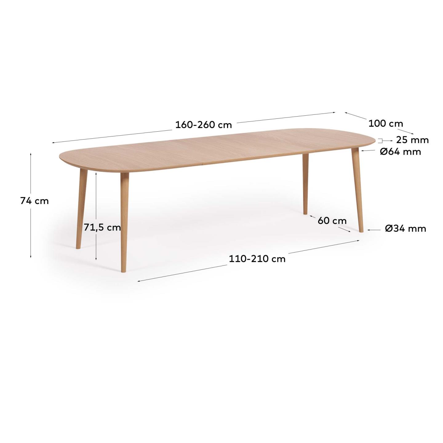 KAVE HOME Esstisch OQUI KAVE HOME Ausziehtisch OQUI