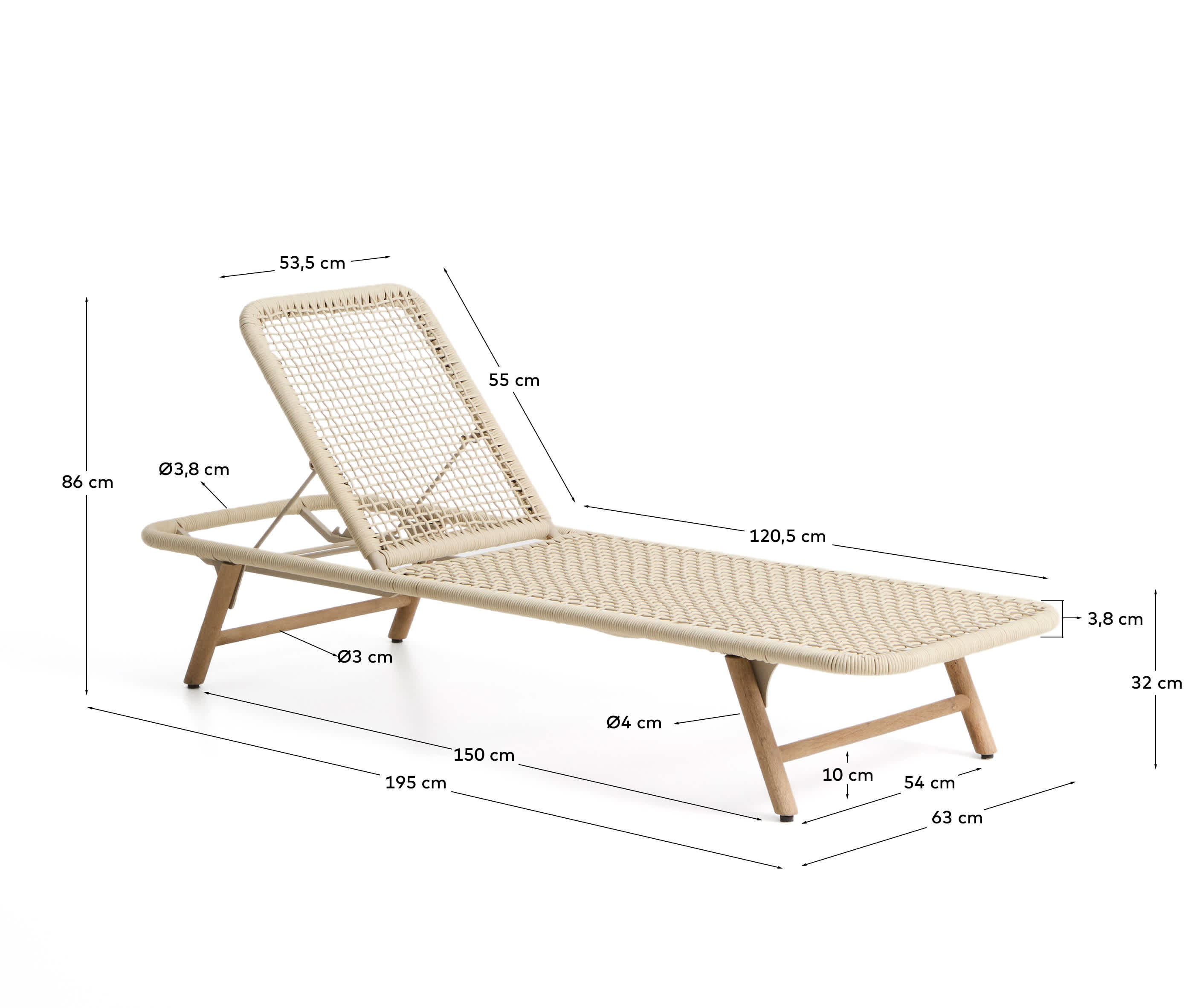 Kave Home DANDARA Sun Lounger