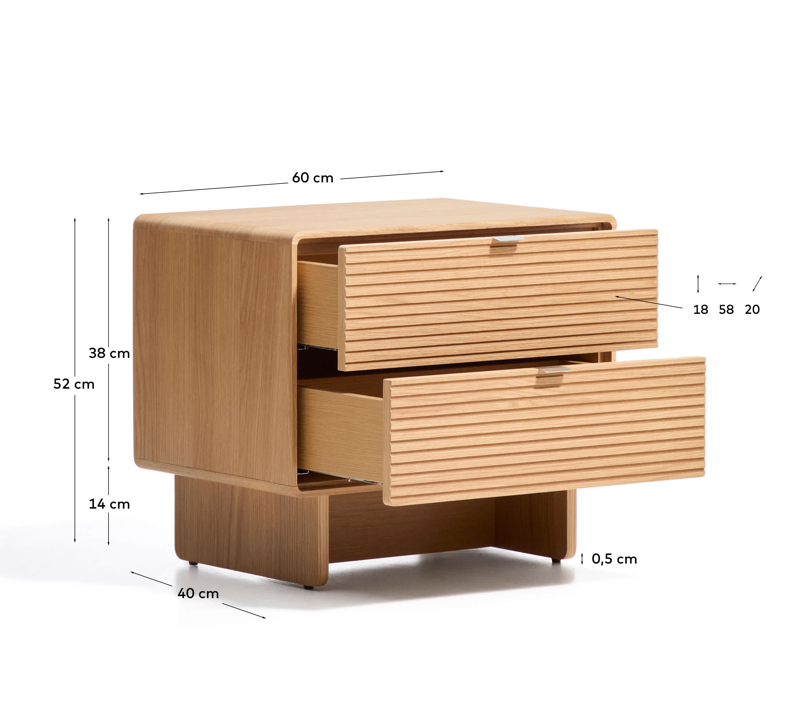 KAVE HOME Nachttisch NORLEN