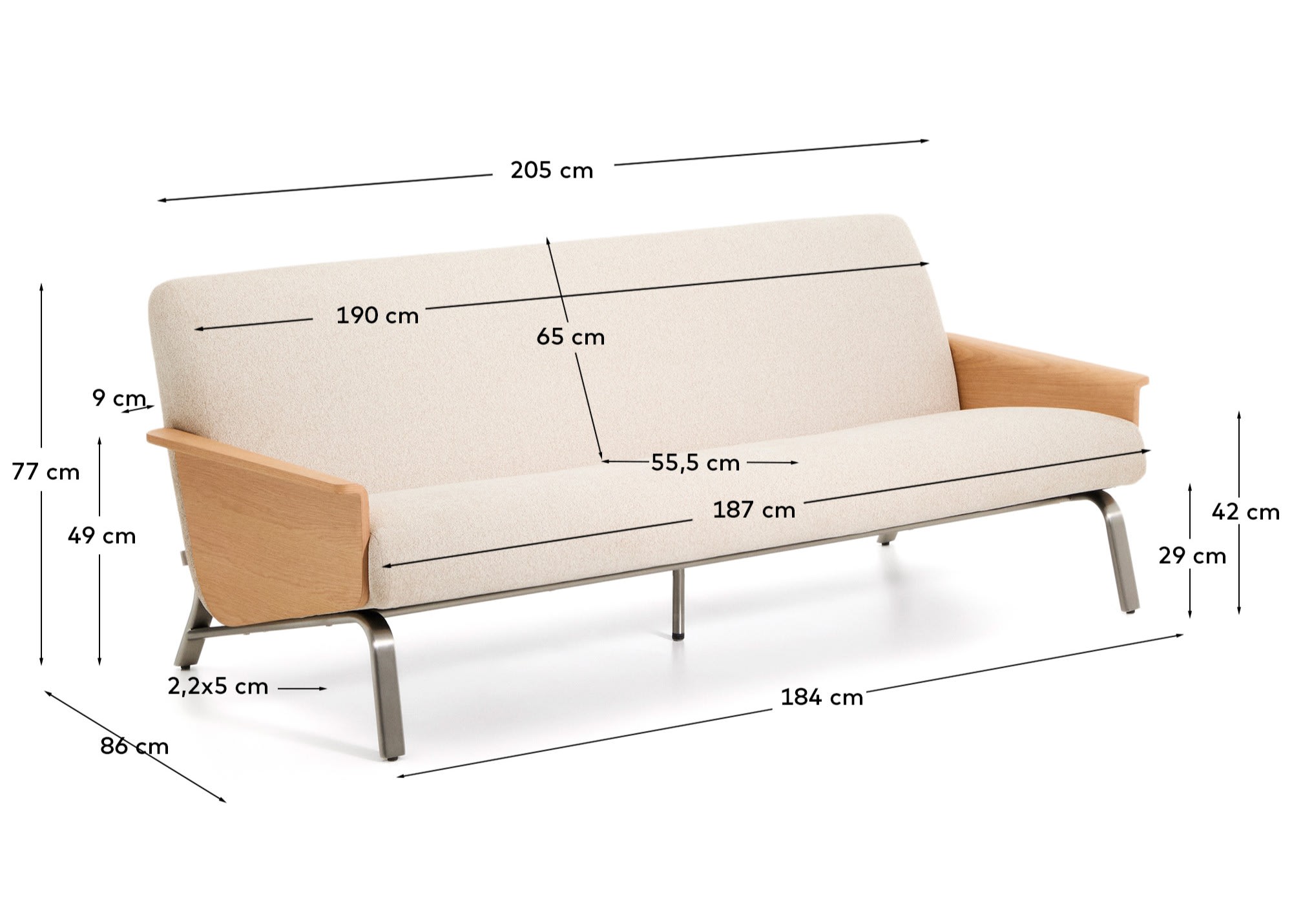 Canapé AMSEN de Kave Home