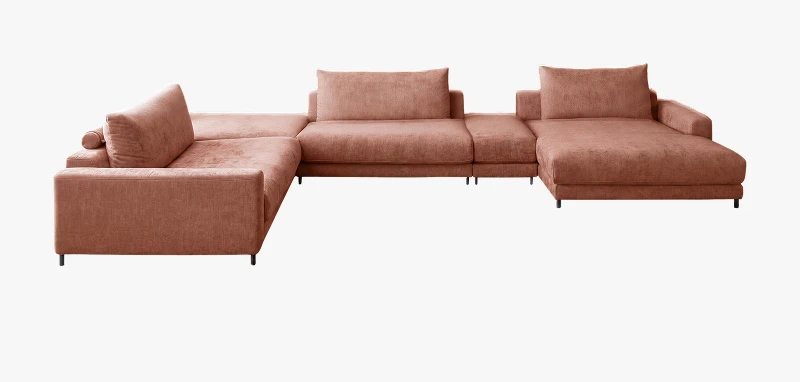 Tassilo Sofaform U-Form mit Eckhocker