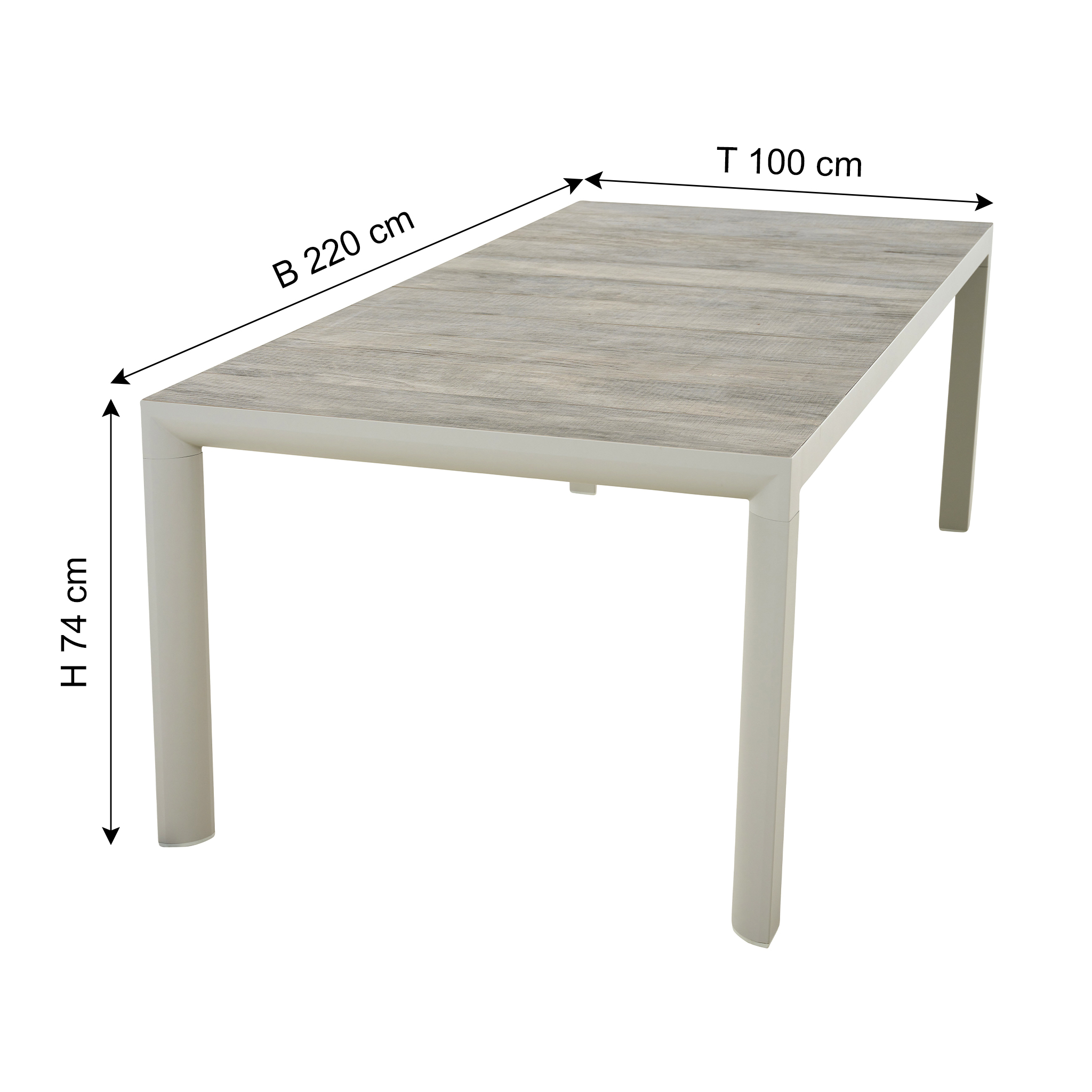 SIENA GARDEN Gartentisch SILVA