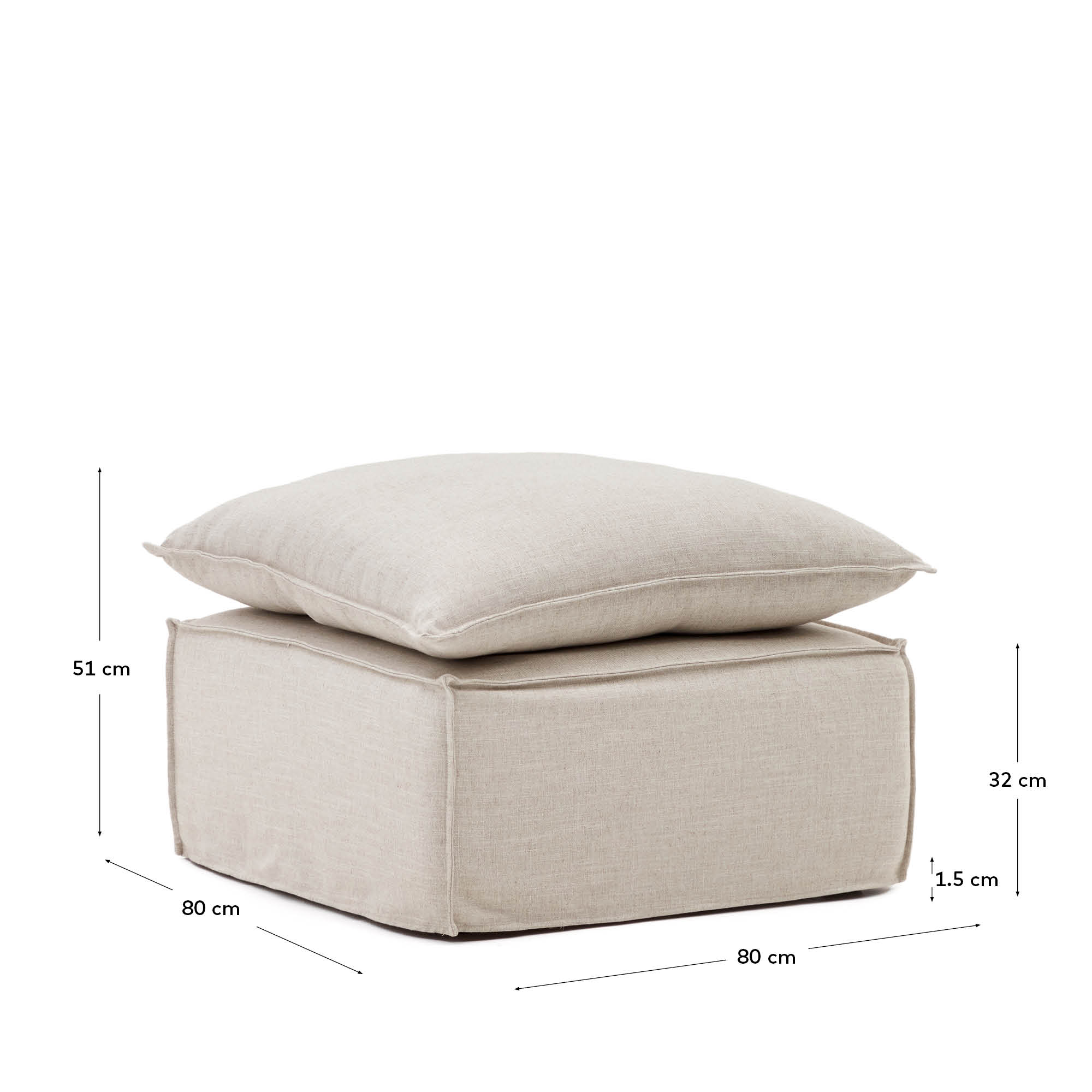 Kave Home Pouf ANARELA